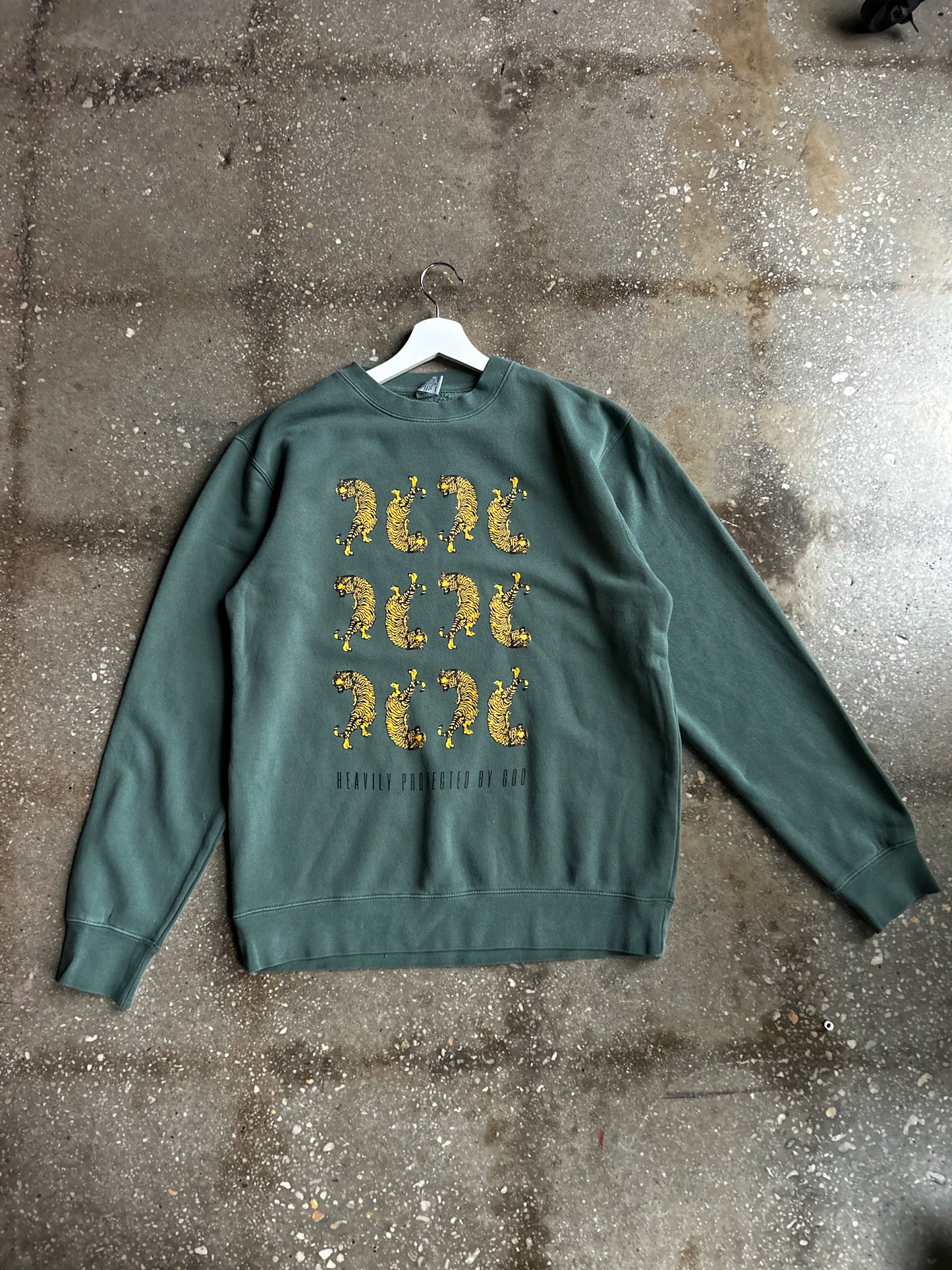 Heavily Protected By God - Multiplied Adult Drop Shoulder Sweatshirt