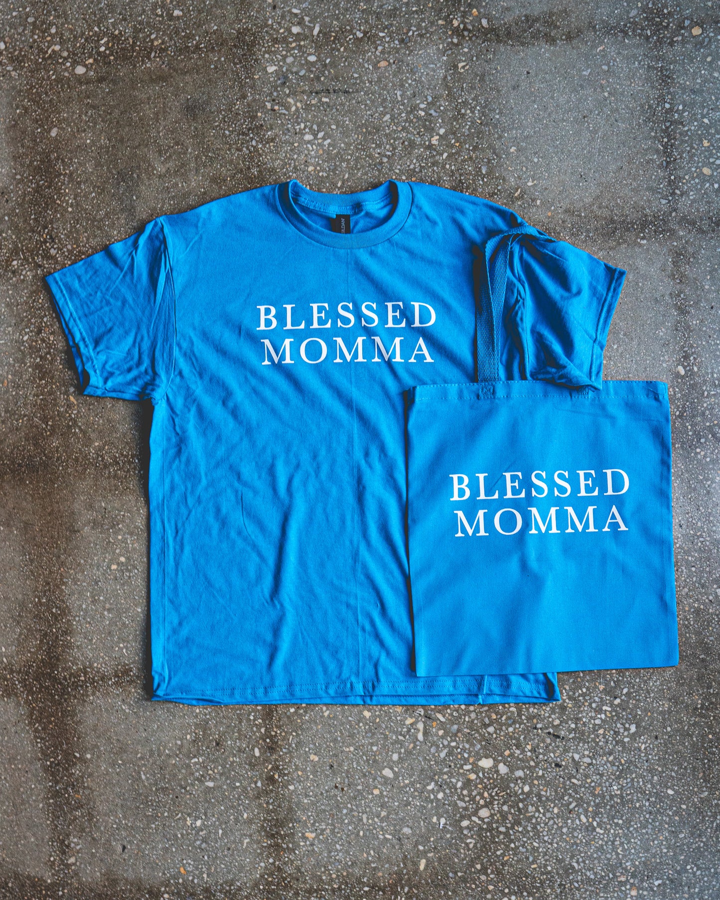 Blessed Momma Adult T-shirt & Tote Bundle
