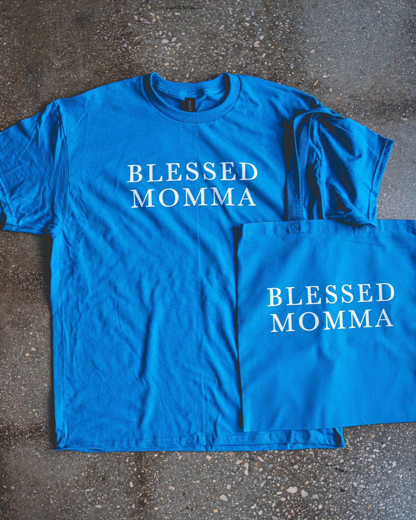 Blessed Momma Adult T-shirt & Tote Bundle