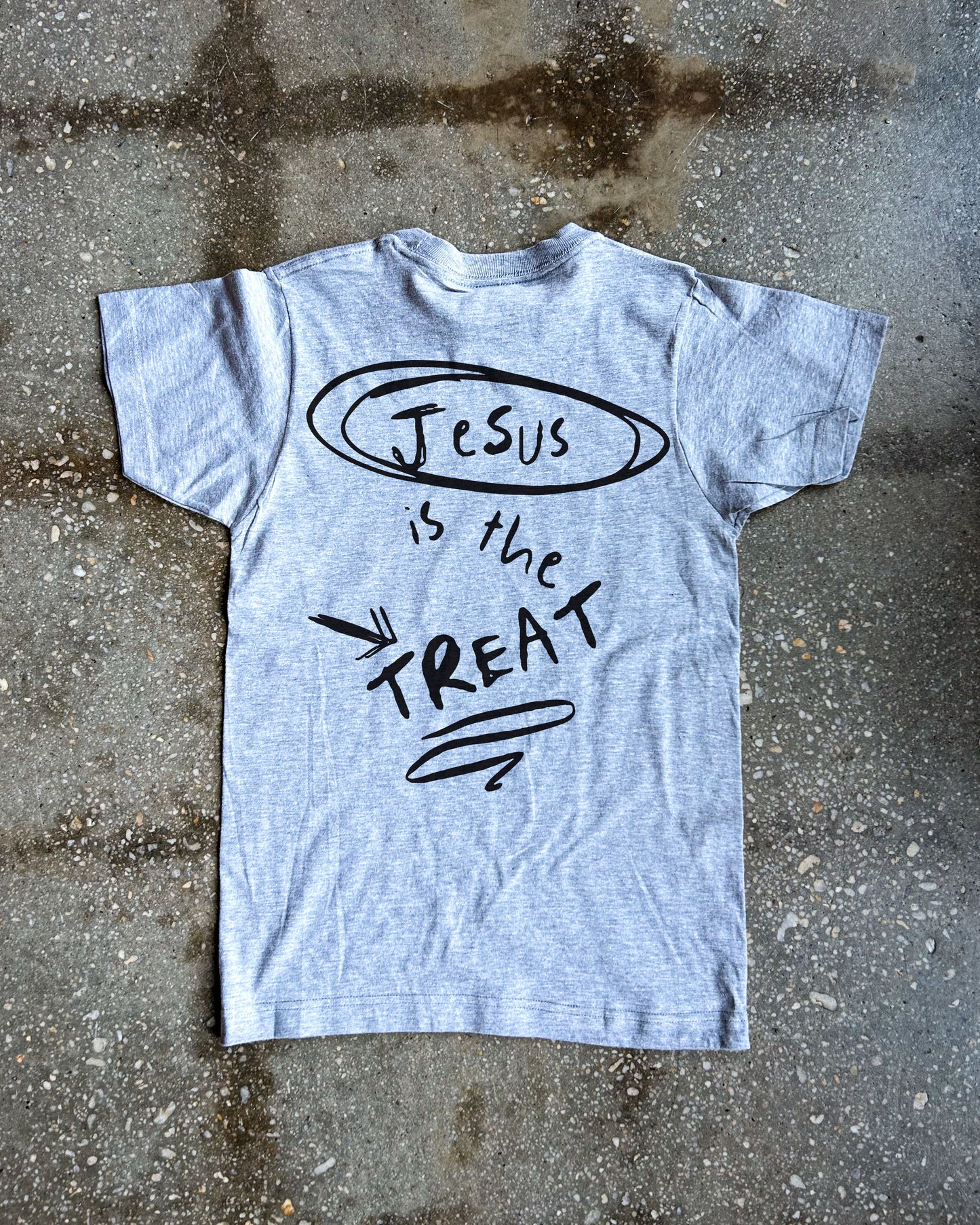 Don't Be Tricked, Jesus Is The Treat Adult Box T-Shirt