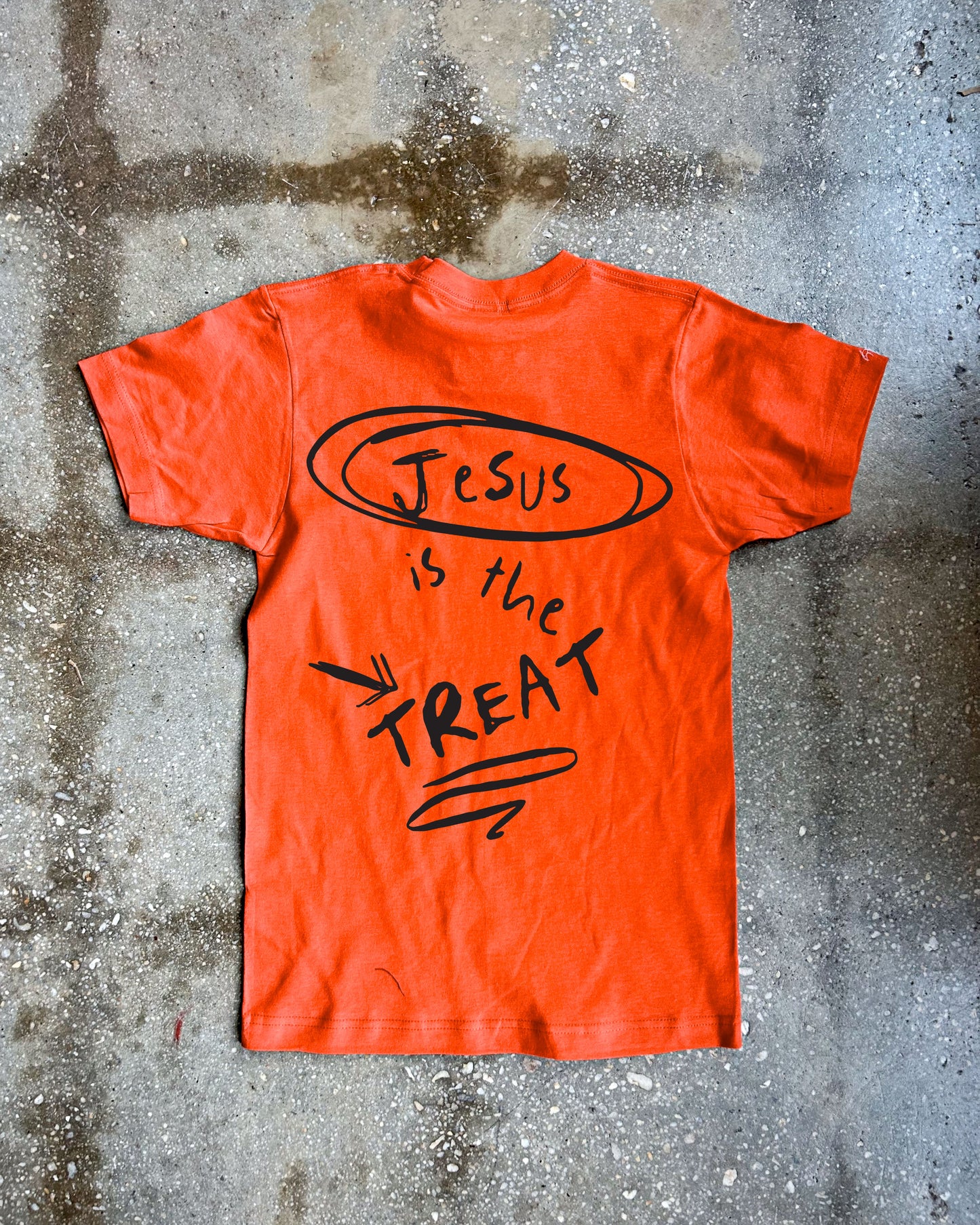 Don't Be Tricked, Jesus Is The Treat Adult Box T-Shirt