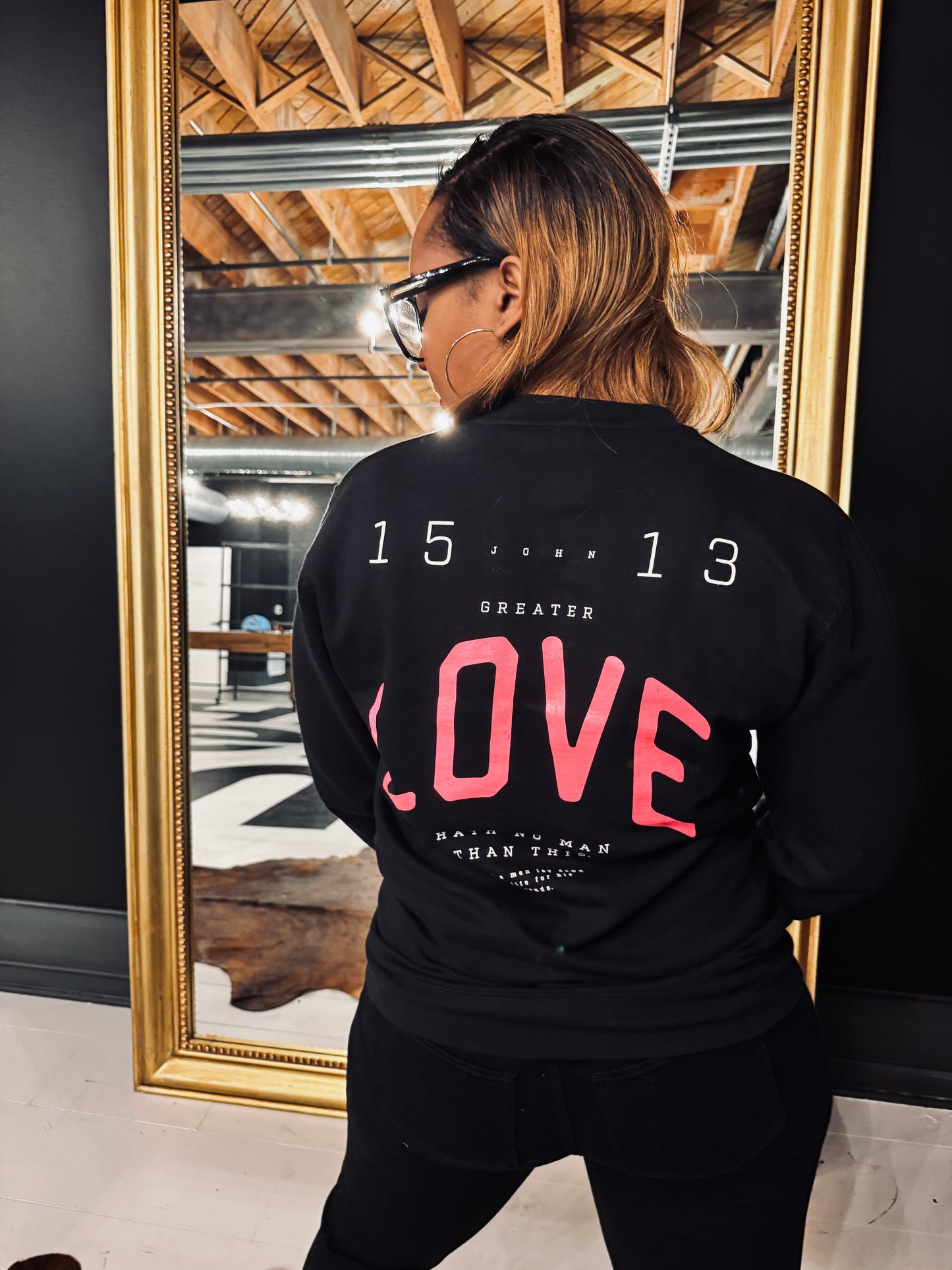 No Greater Love Adult Drop Shoulder Sweatshirt