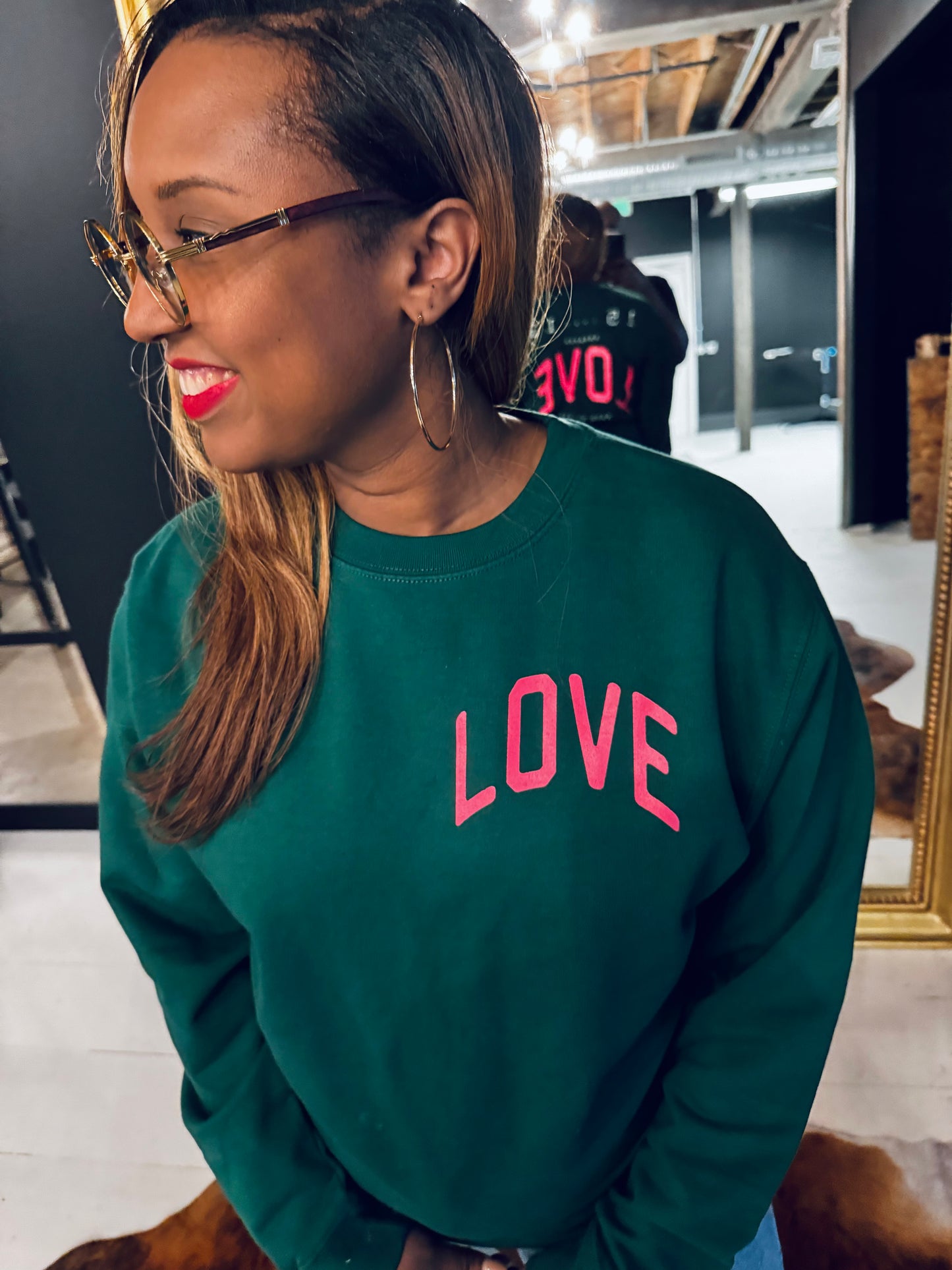 No Greater Love Adult Drop Shoulder Sweatshirt