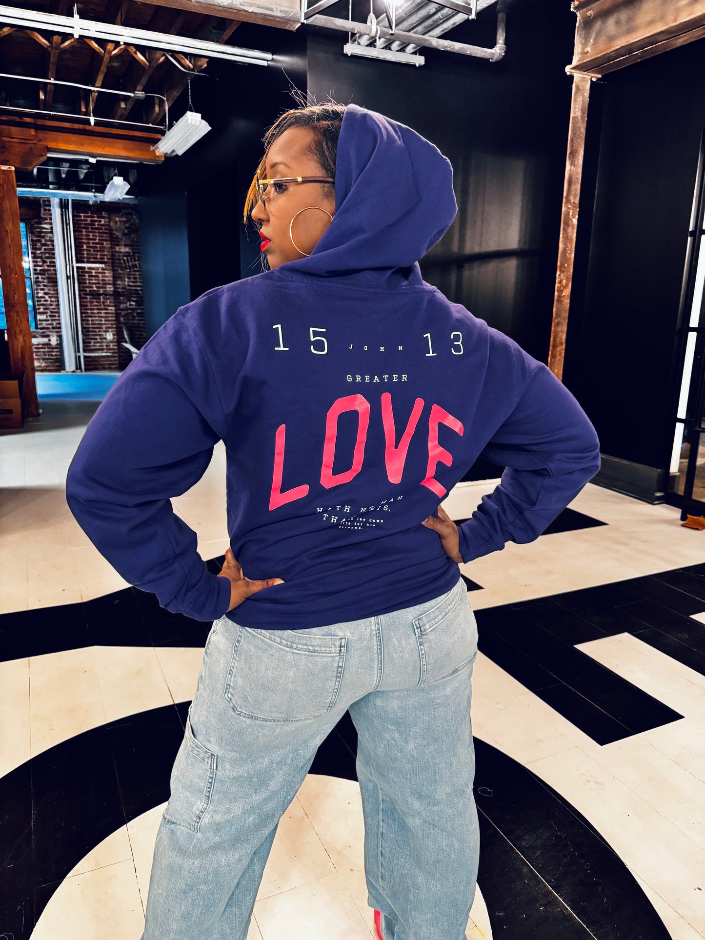 No Greater Love Adult Box Hoodie