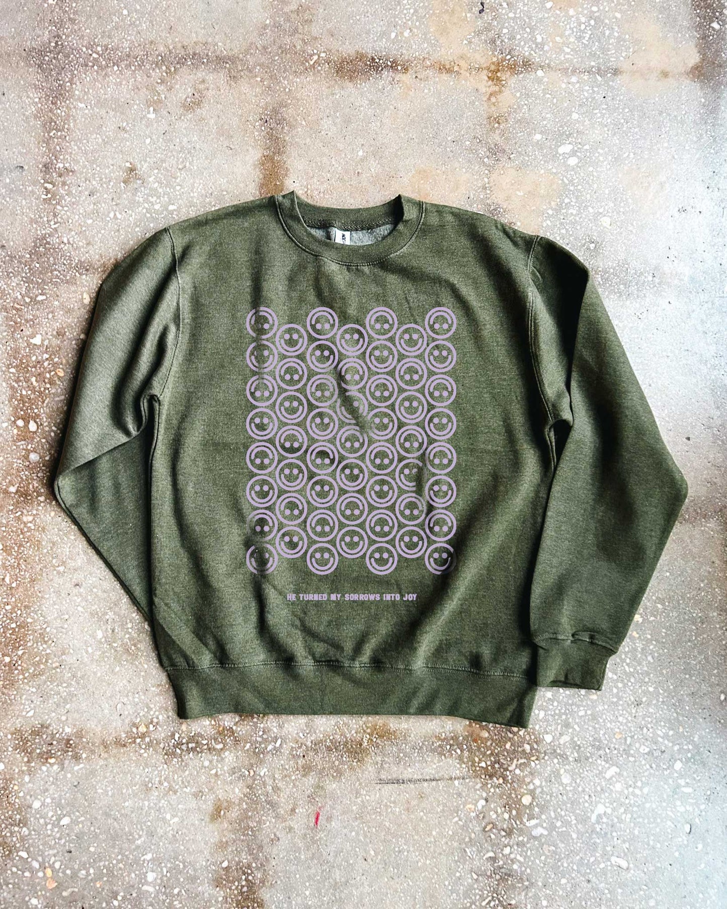 He Turned My Sorrow Into Joy Adult Drop Shoulder Sweatshirt