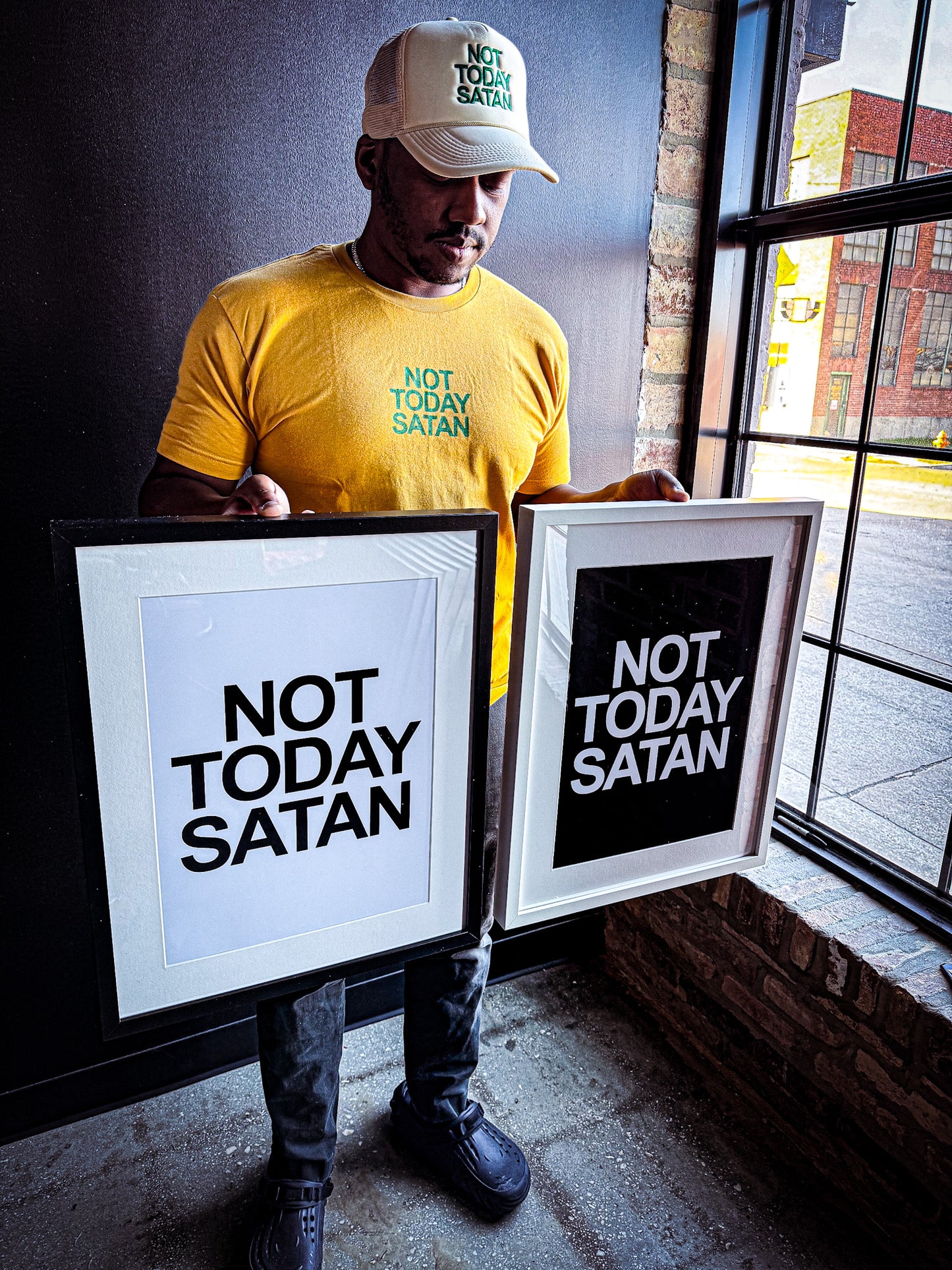 Not Today Satan Wall Art