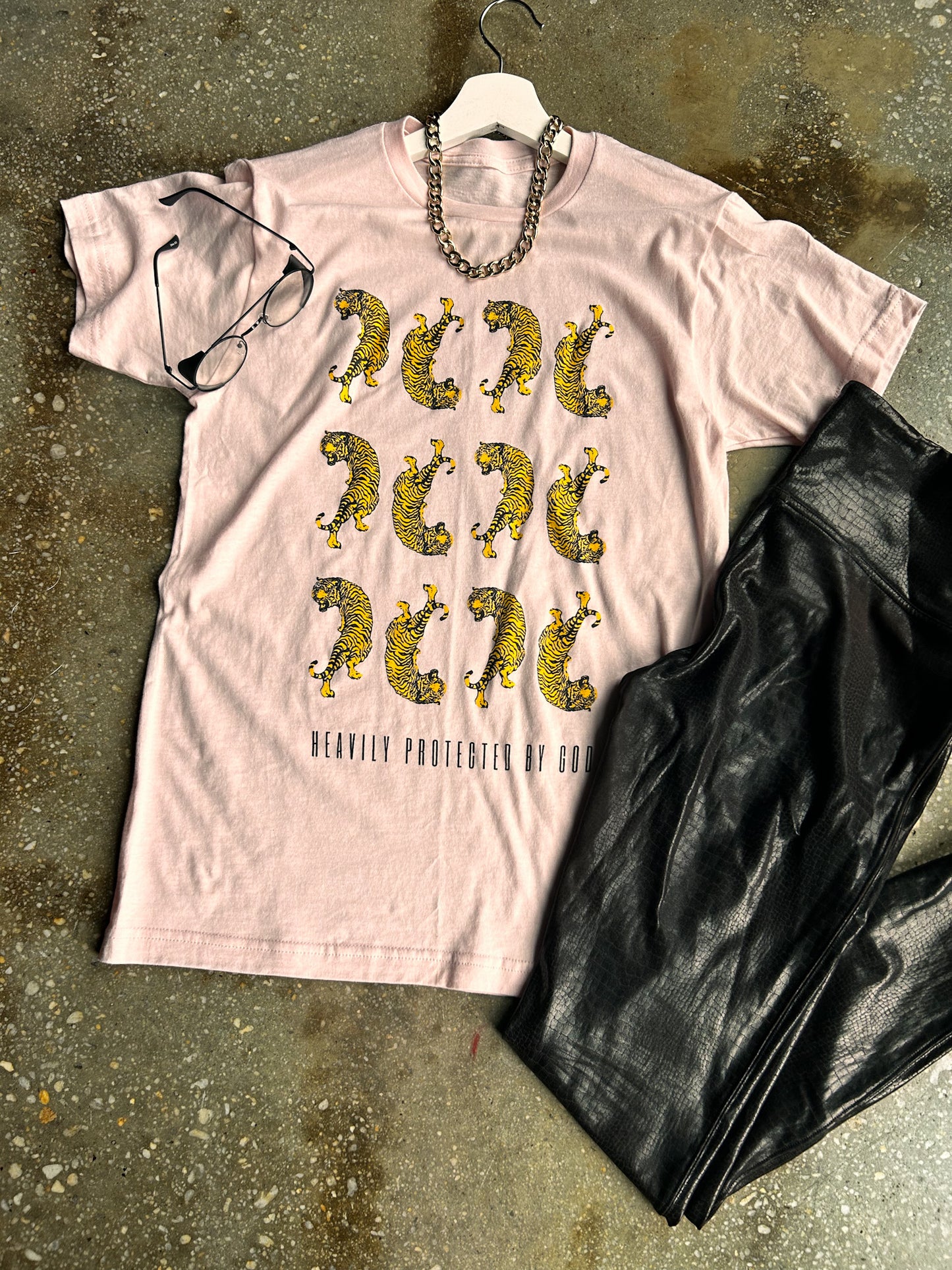 Heavily Protected By God - Multiplied Adult Box T-Shirt