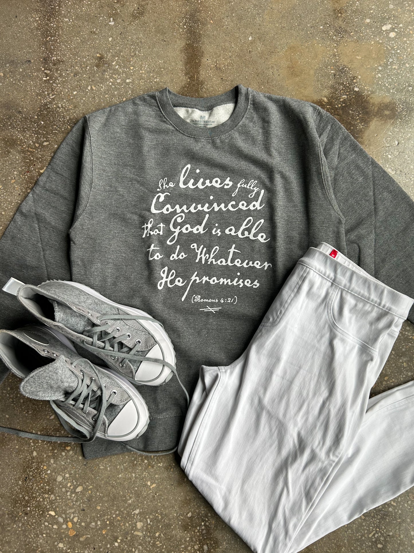 God Is Able Adult Drop Shoulder Sweatshirt