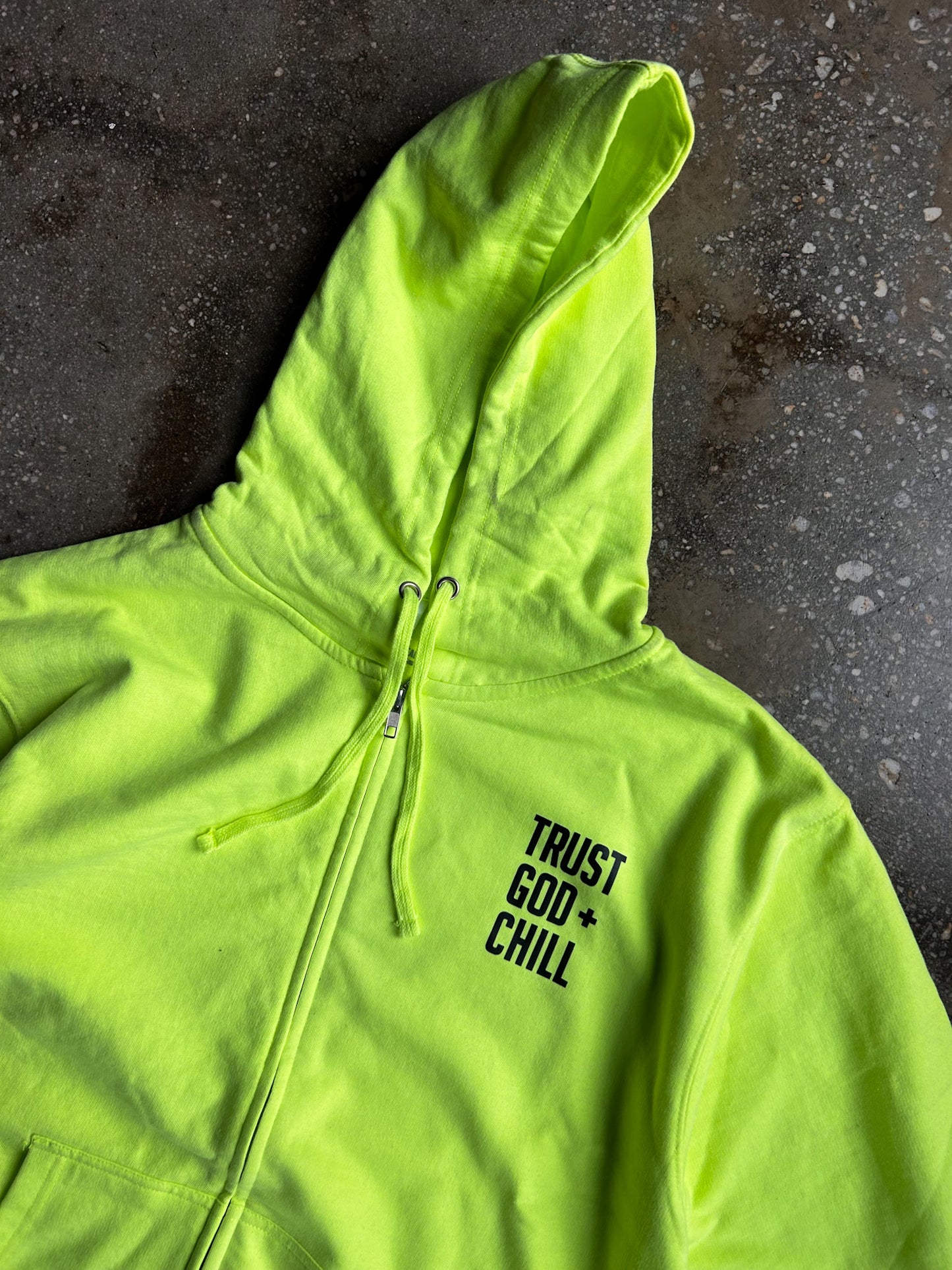 Trust God + Chill Adult Full-Zip Box Hoodie