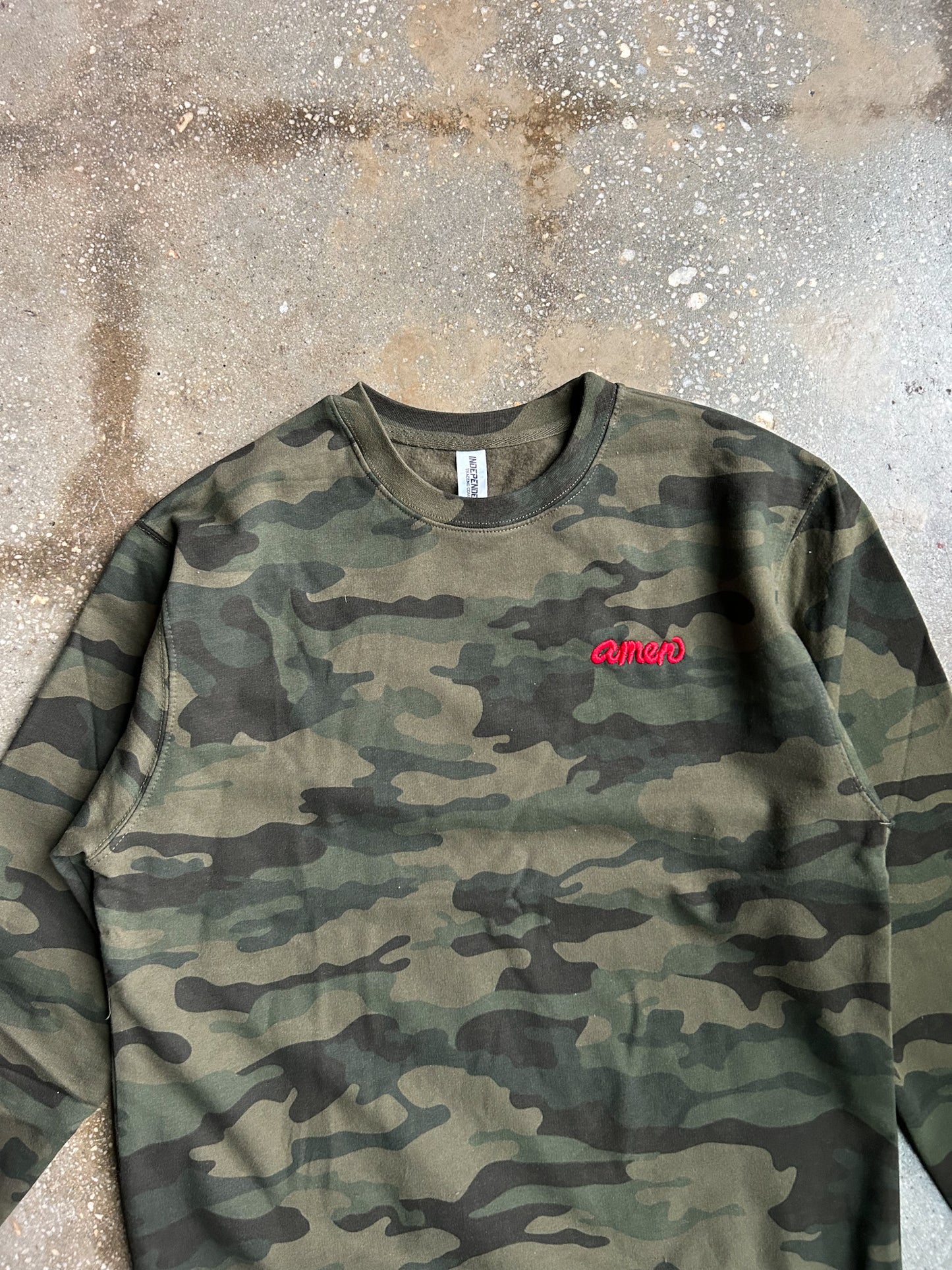 Amen Embroidered Adult Drop Shoulder Sweatshirt