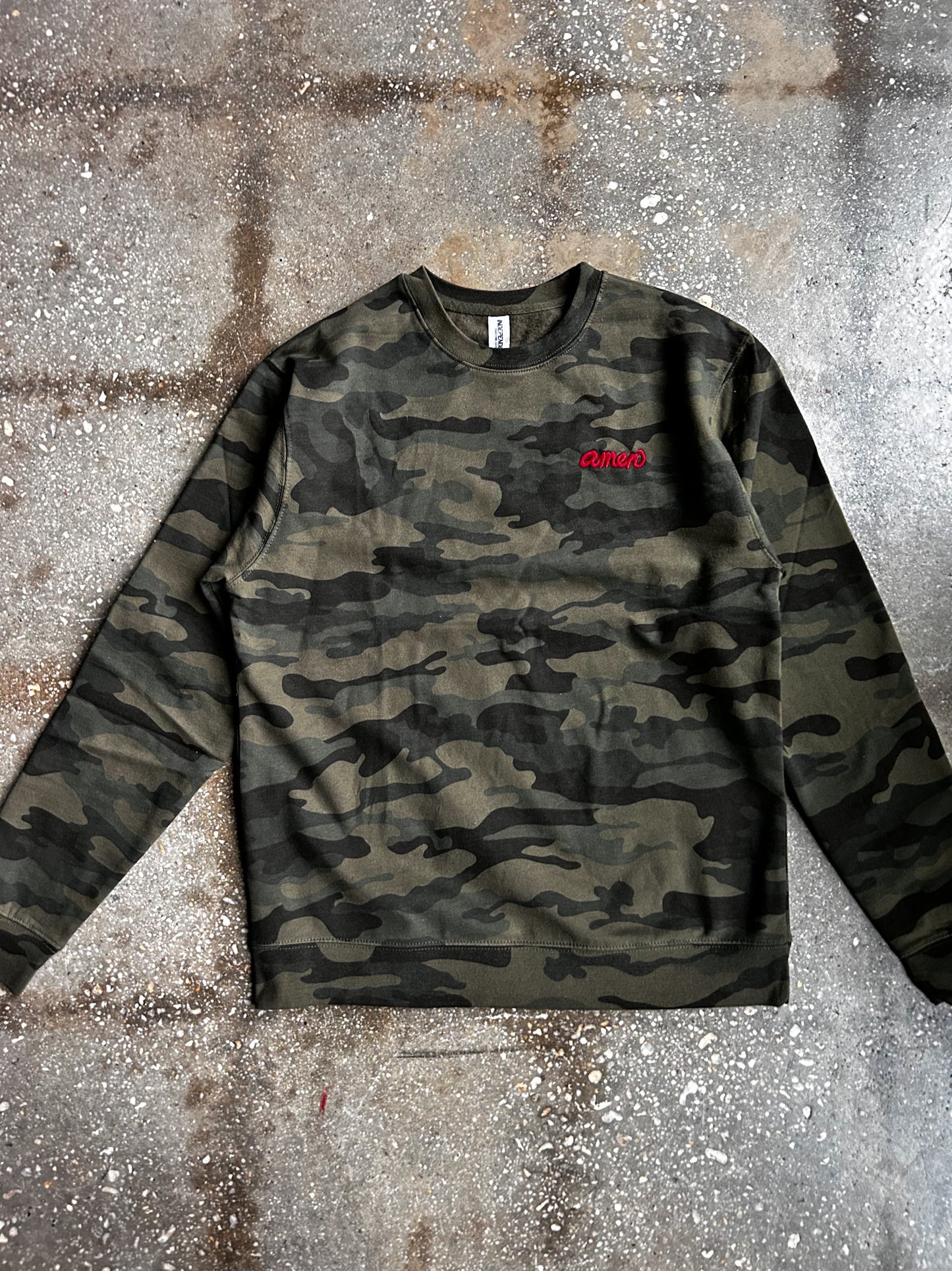 Amen Embroidered Adult Drop Shoulder Sweatshirt
