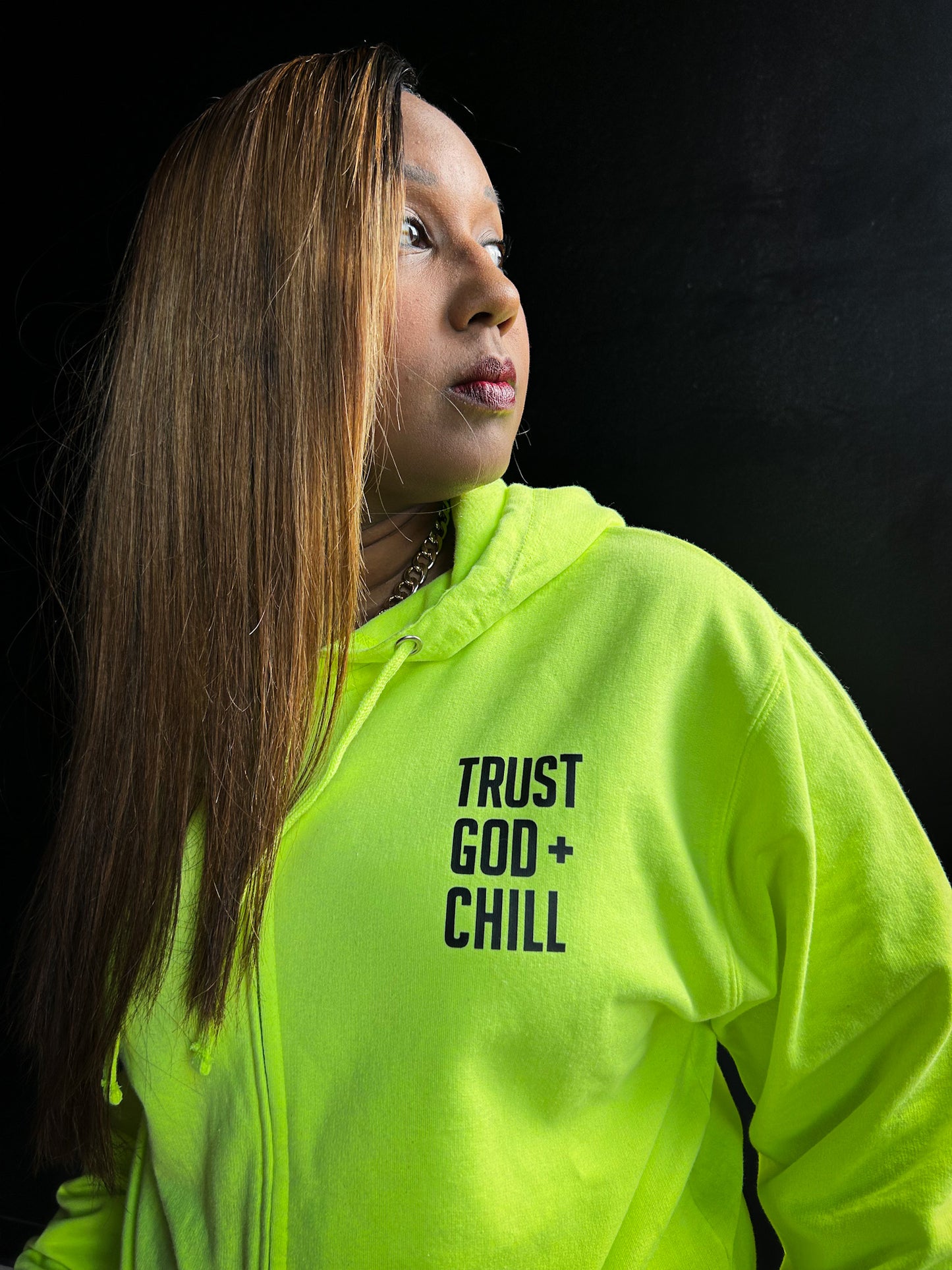 Trust God + Chill Adult Full-Zip Box Hoodie