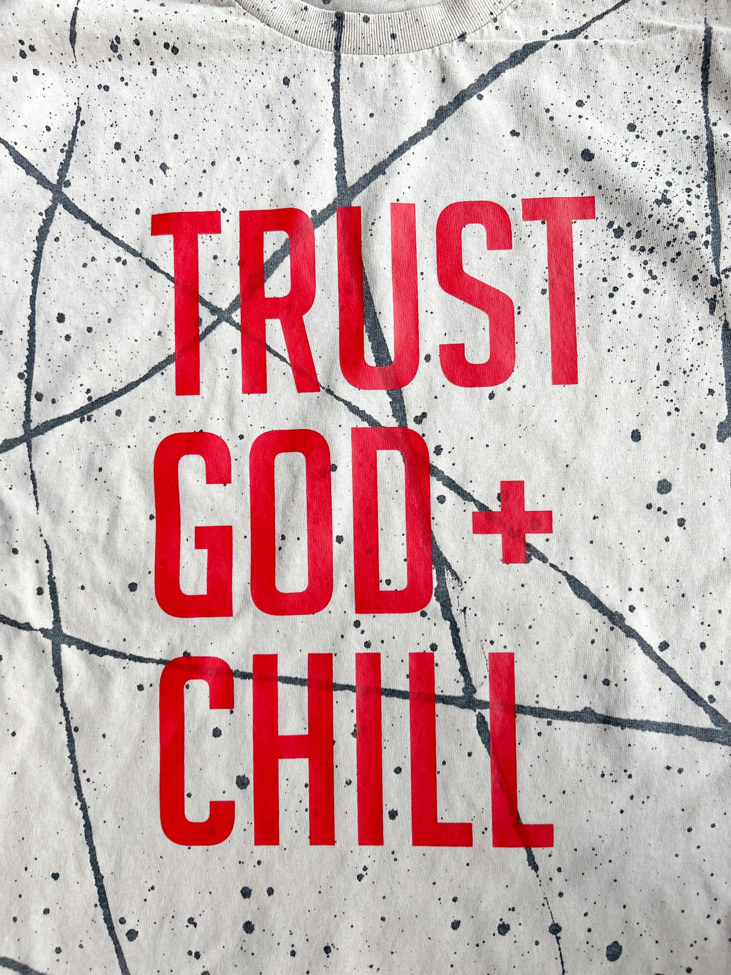 Trust God + Chill (Splatter) Adult Box T-Shirt