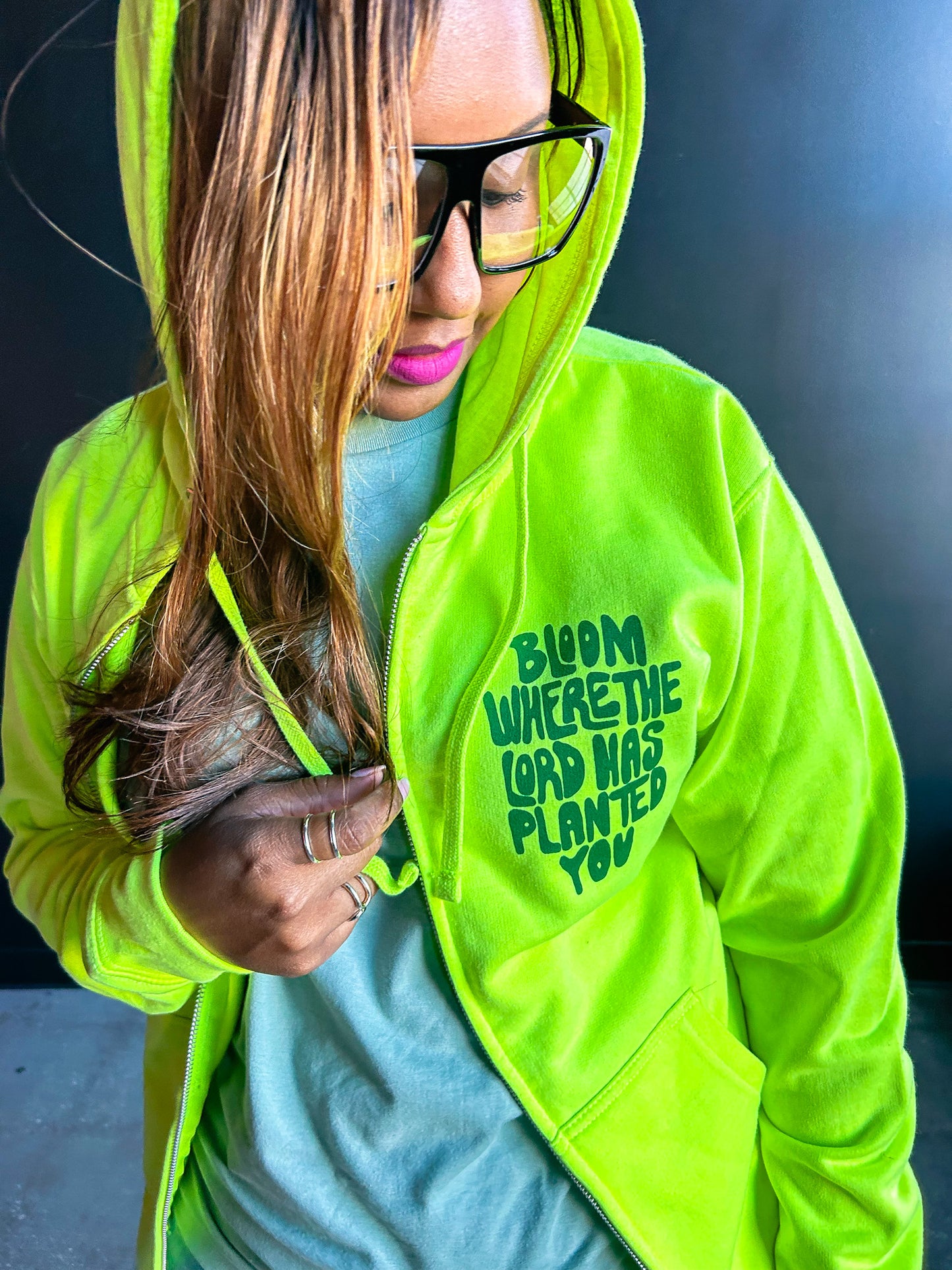 Bloom Adult Full-Zip Box Hoodie