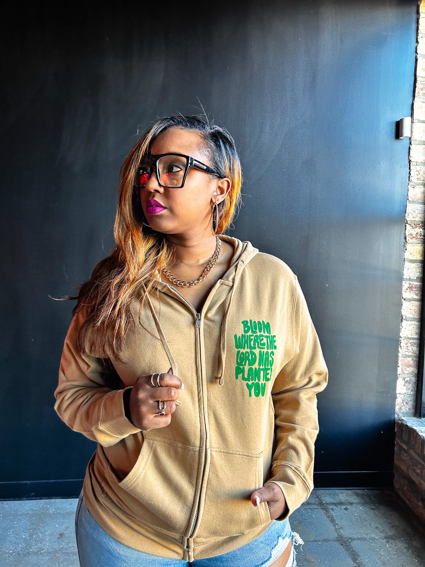 Bloom Adult Full-Zip Box Hoodie