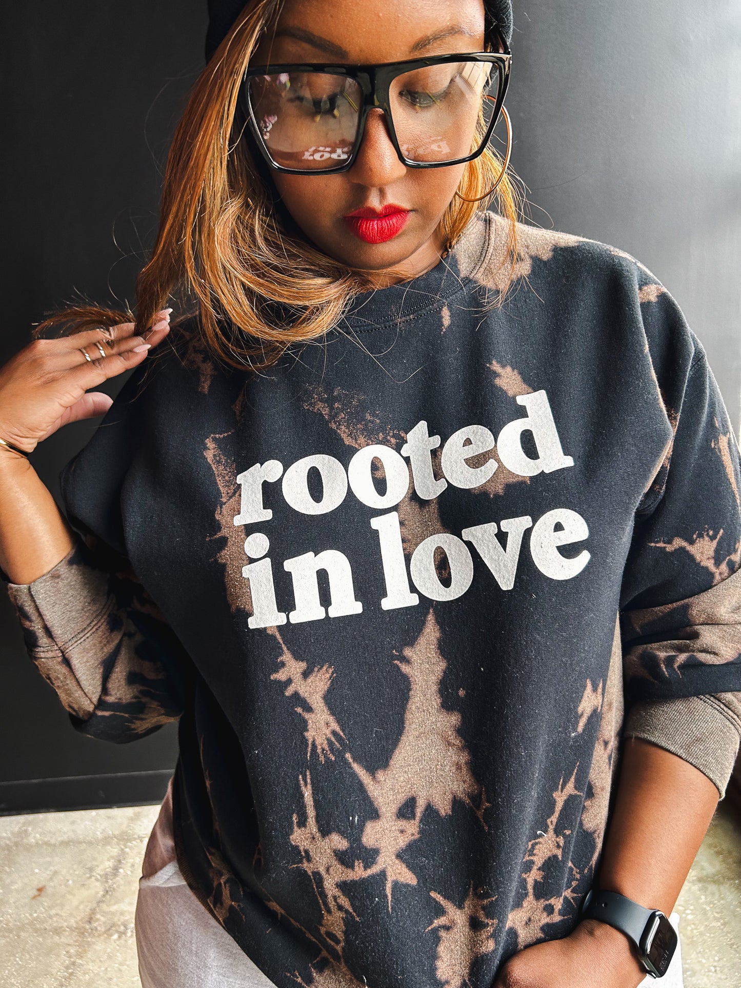 Rooted In Love Adult Drop Shoulder Sweatshirt