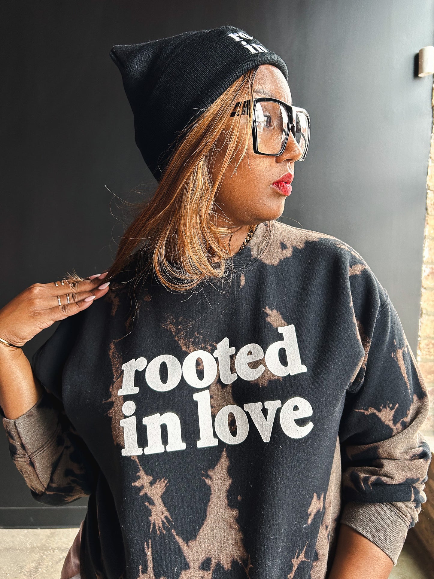 Rooted In Love Adult Drop Shoulder Sweatshirt