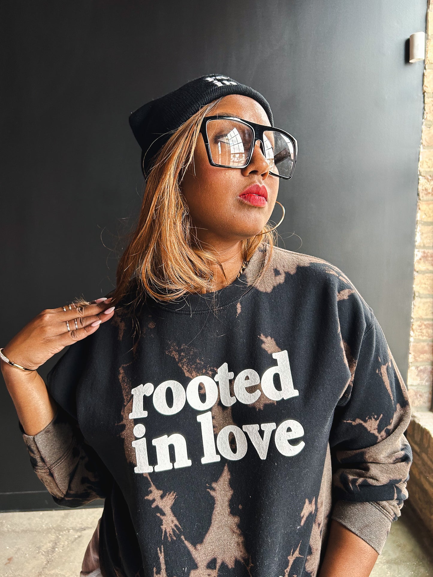 Rooted In Love Adult Drop Shoulder Sweatshirt