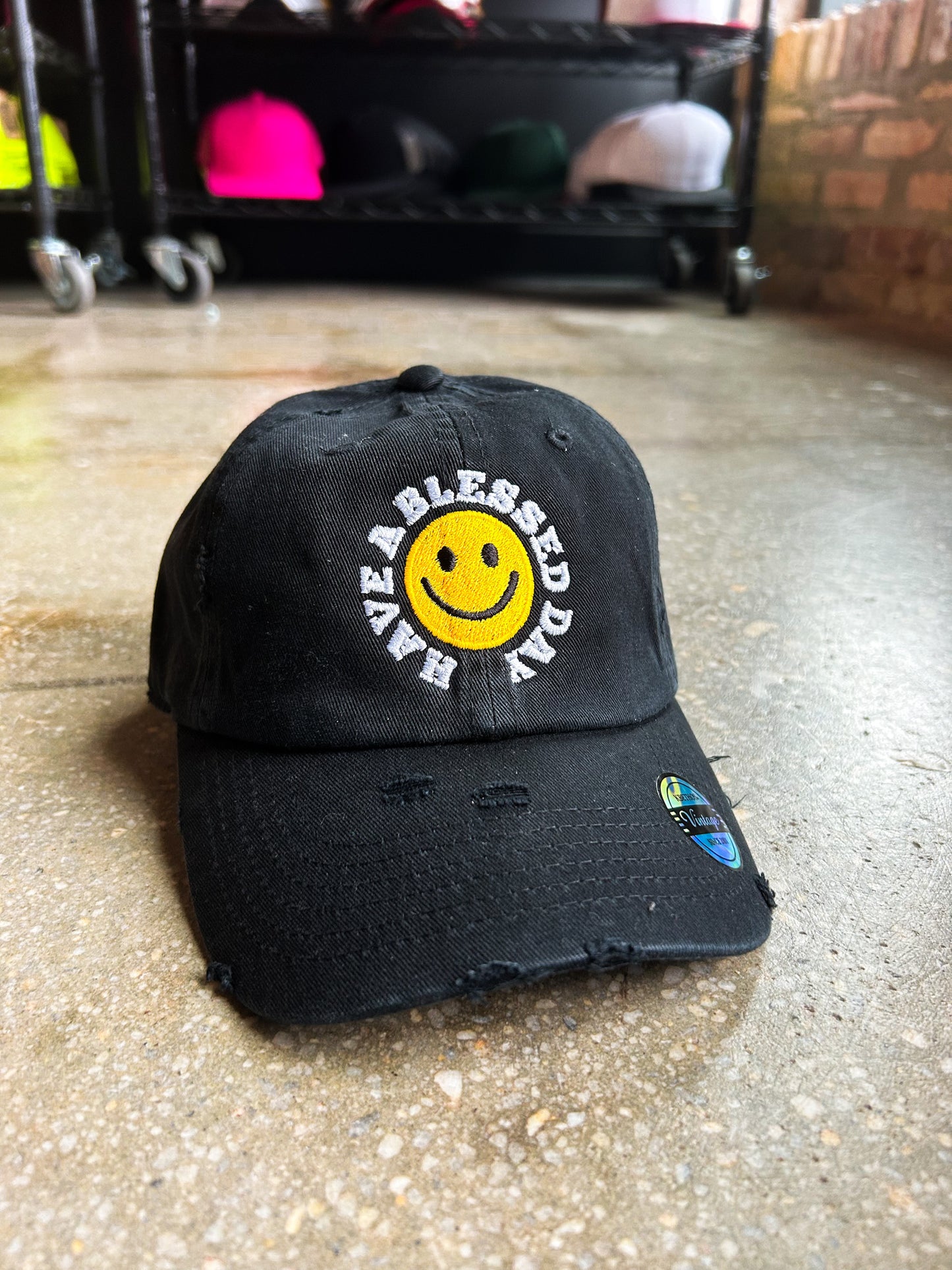 Have a Blessed Day Kids Hat (Distressed)