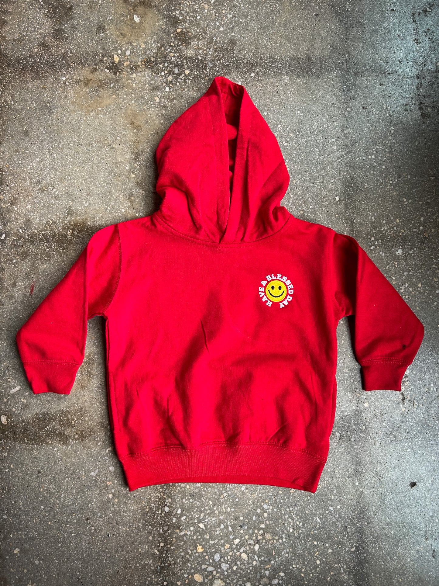 Have A Blessed Day Embroidered Kids Hoodie
