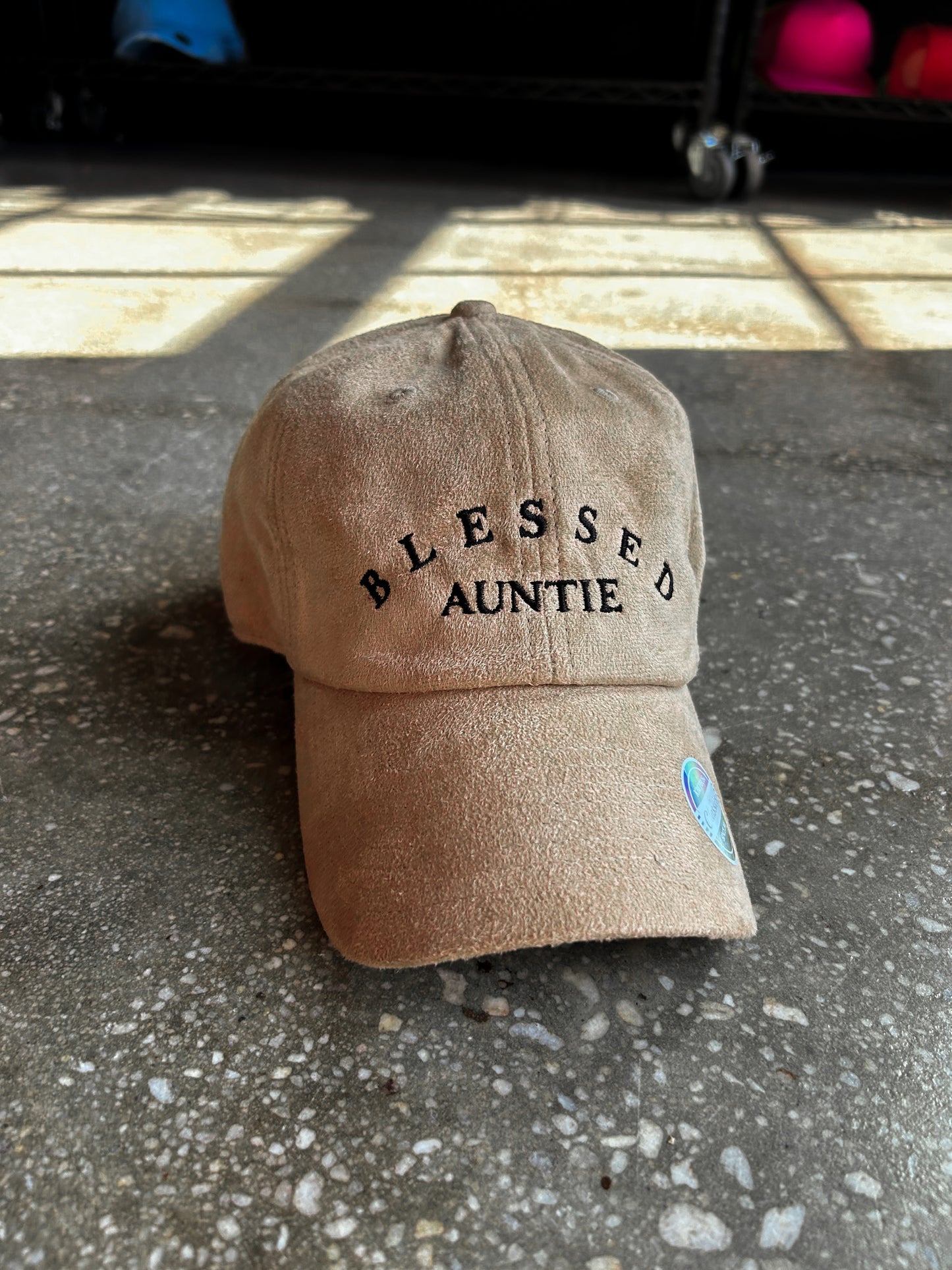 Blessed Auntie Hat (Suede)