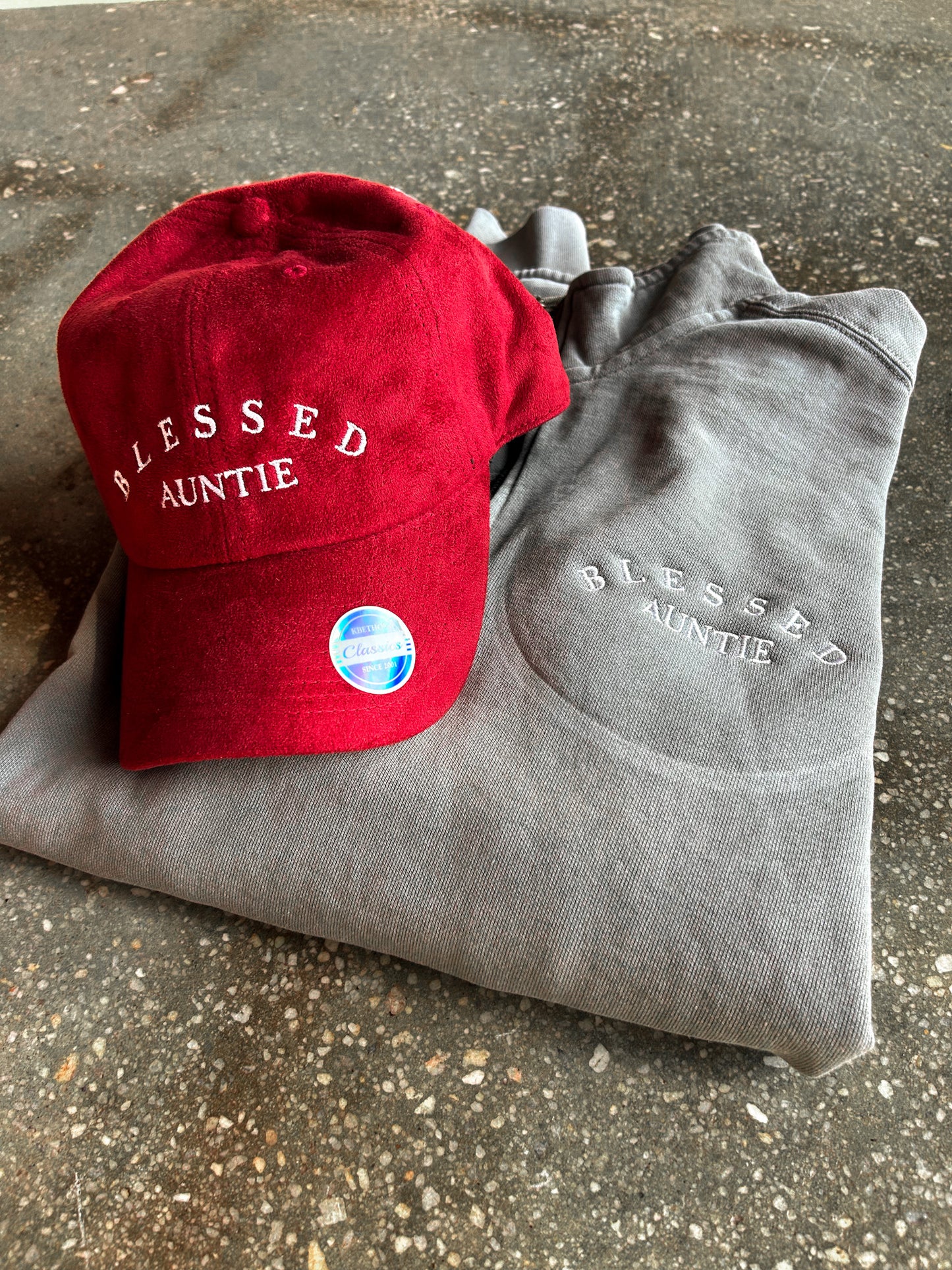 Blessed Auntie Hat (Suede)