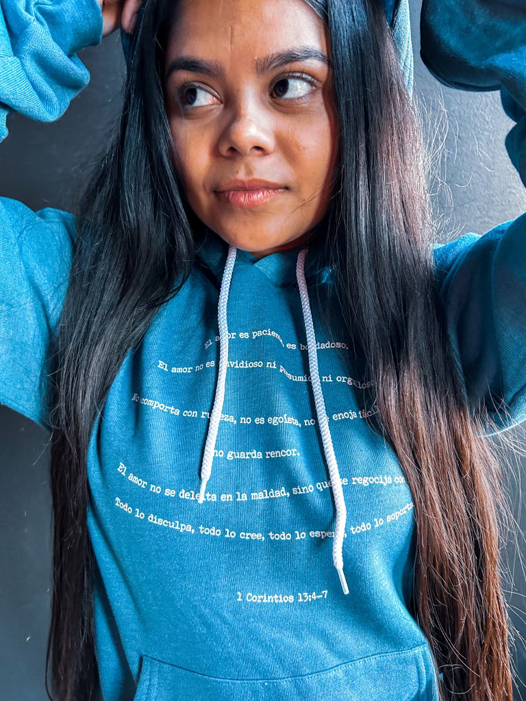 El Amor Es... Adult Sponge Fleece Hoodie