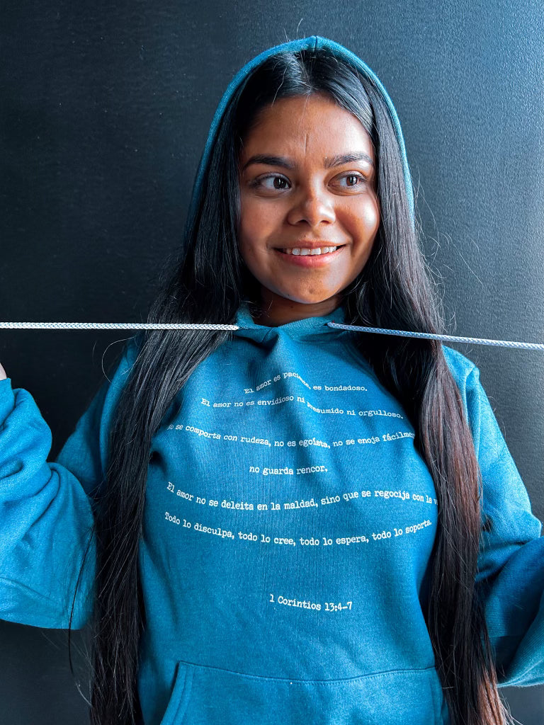 El Amor Es... Adult Sponge Fleece Hoodie