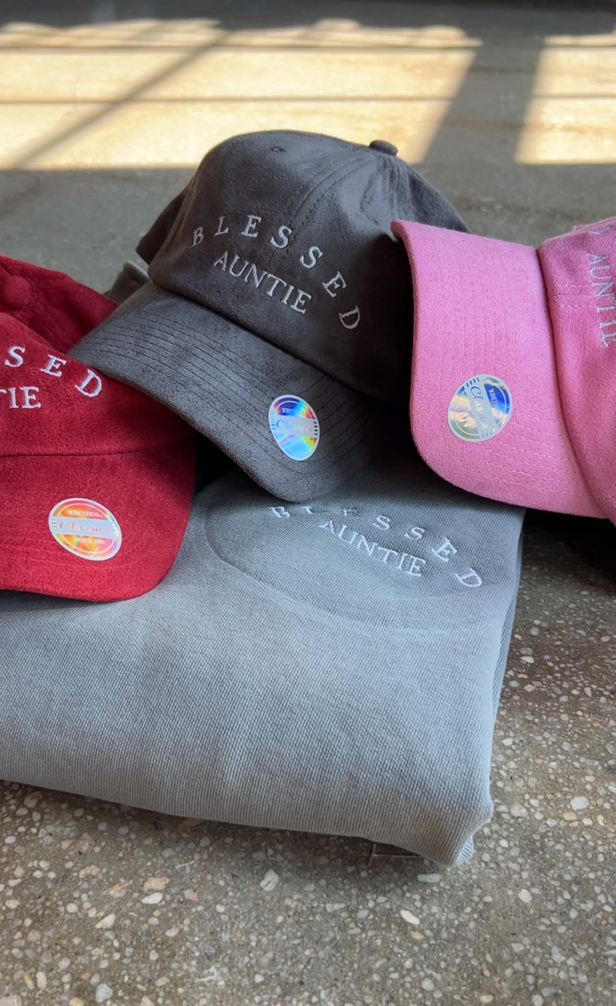 Blessed Auntie Hat (Suede)