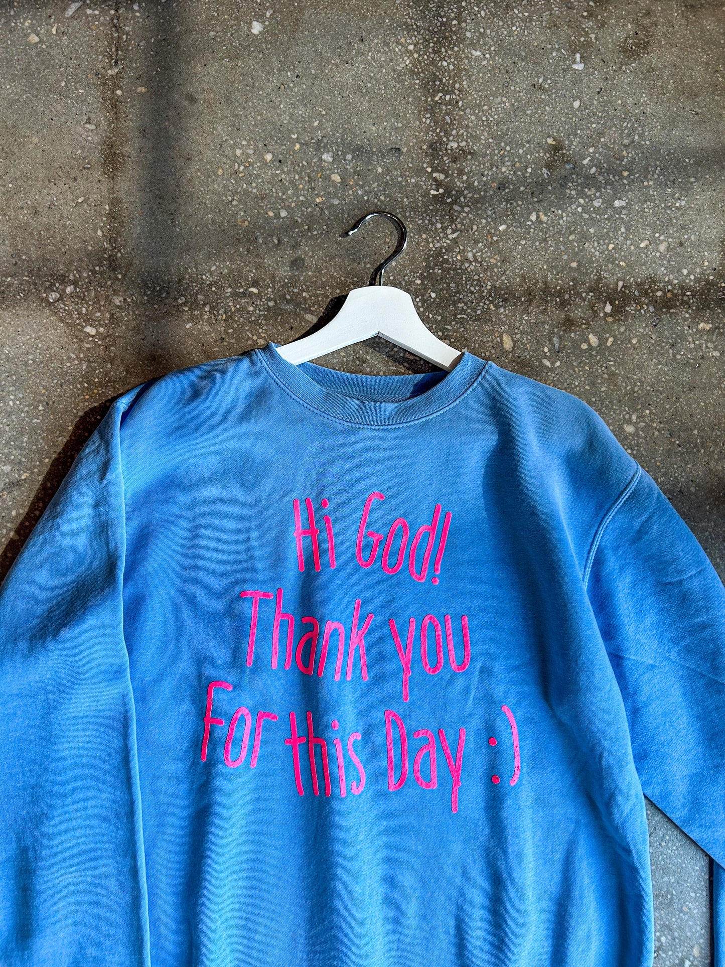 Hi God Adult Drop Shoulder Sweatshirt