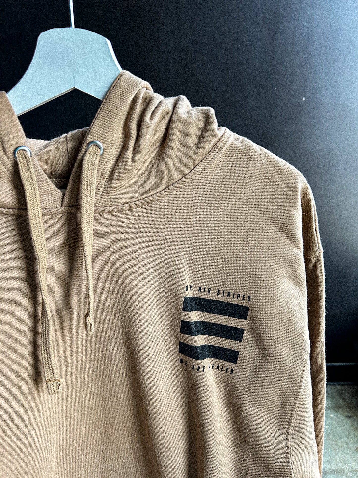 By His Stripes Adult Box Hoodie