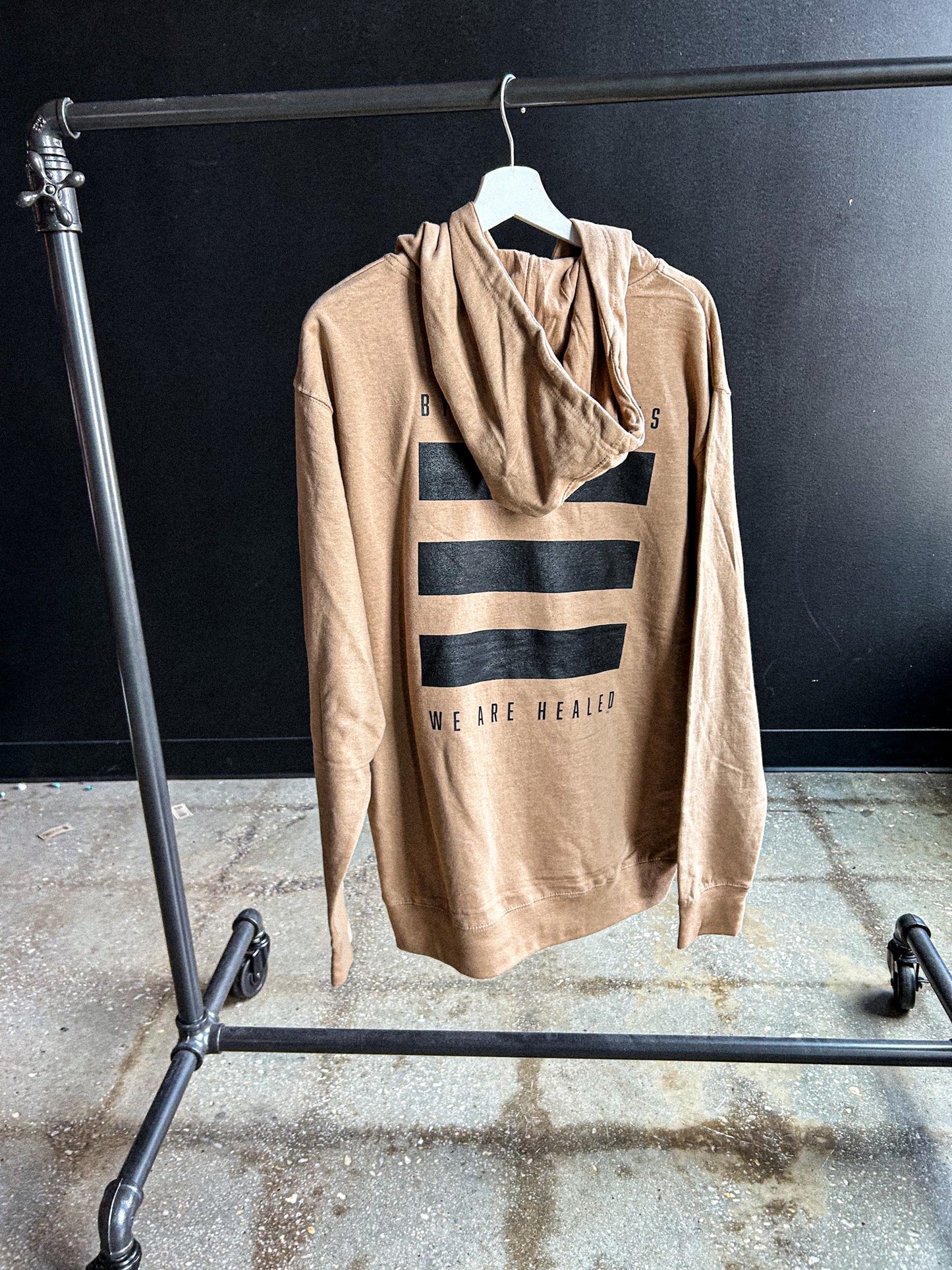 By His Stripes Adult Box Hoodie