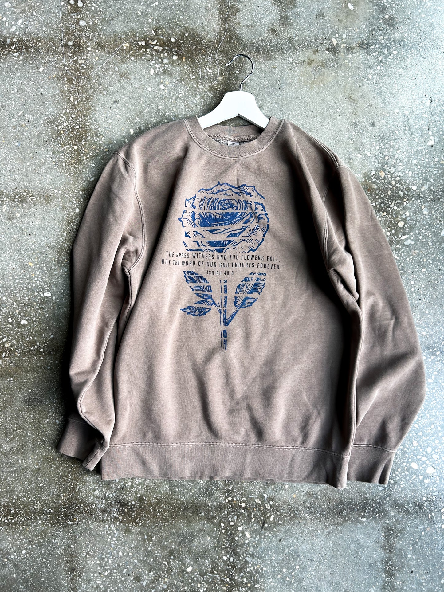 The Word Endures Adult Drop Shoulder Sweatshirt
