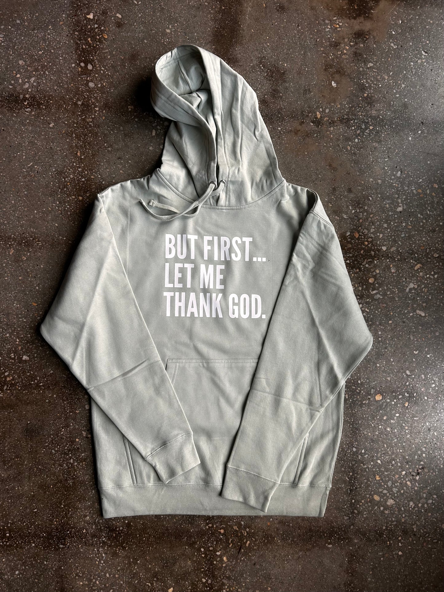 But First... Adult Box Pullover