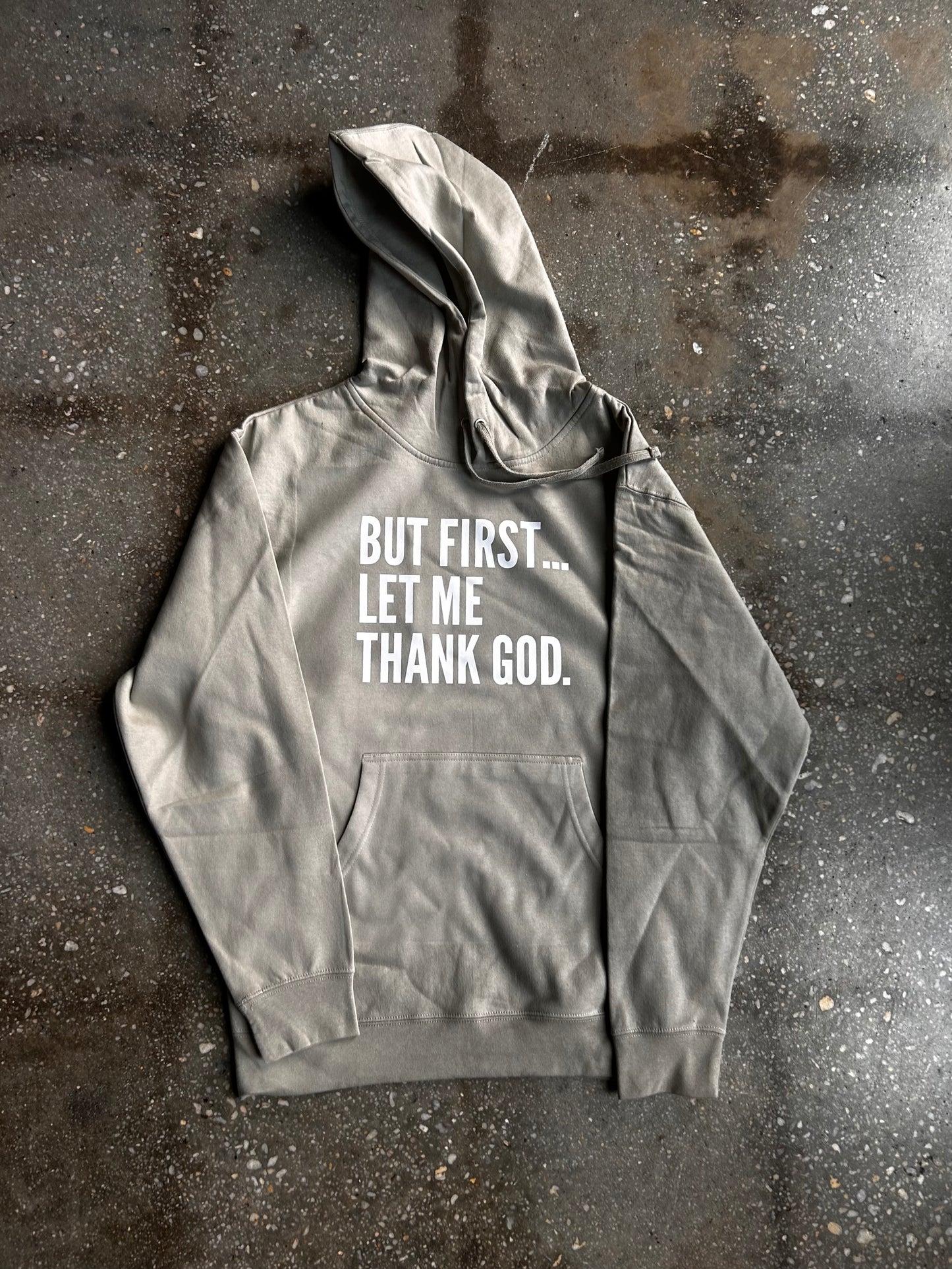 But First... Adult Box Pullover