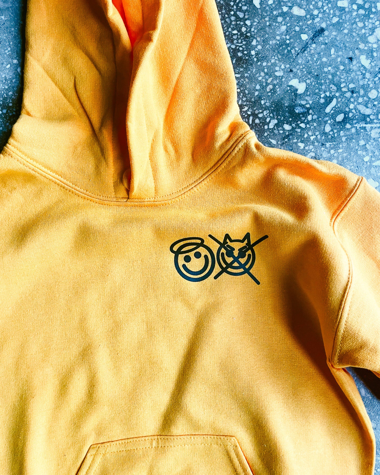 Hate Evil. Cling to Good Kids Hoodie (Gold)