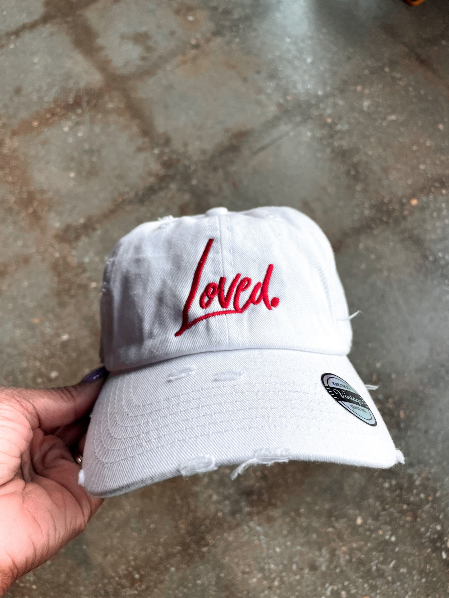 Loved Kid's Distressed Hat