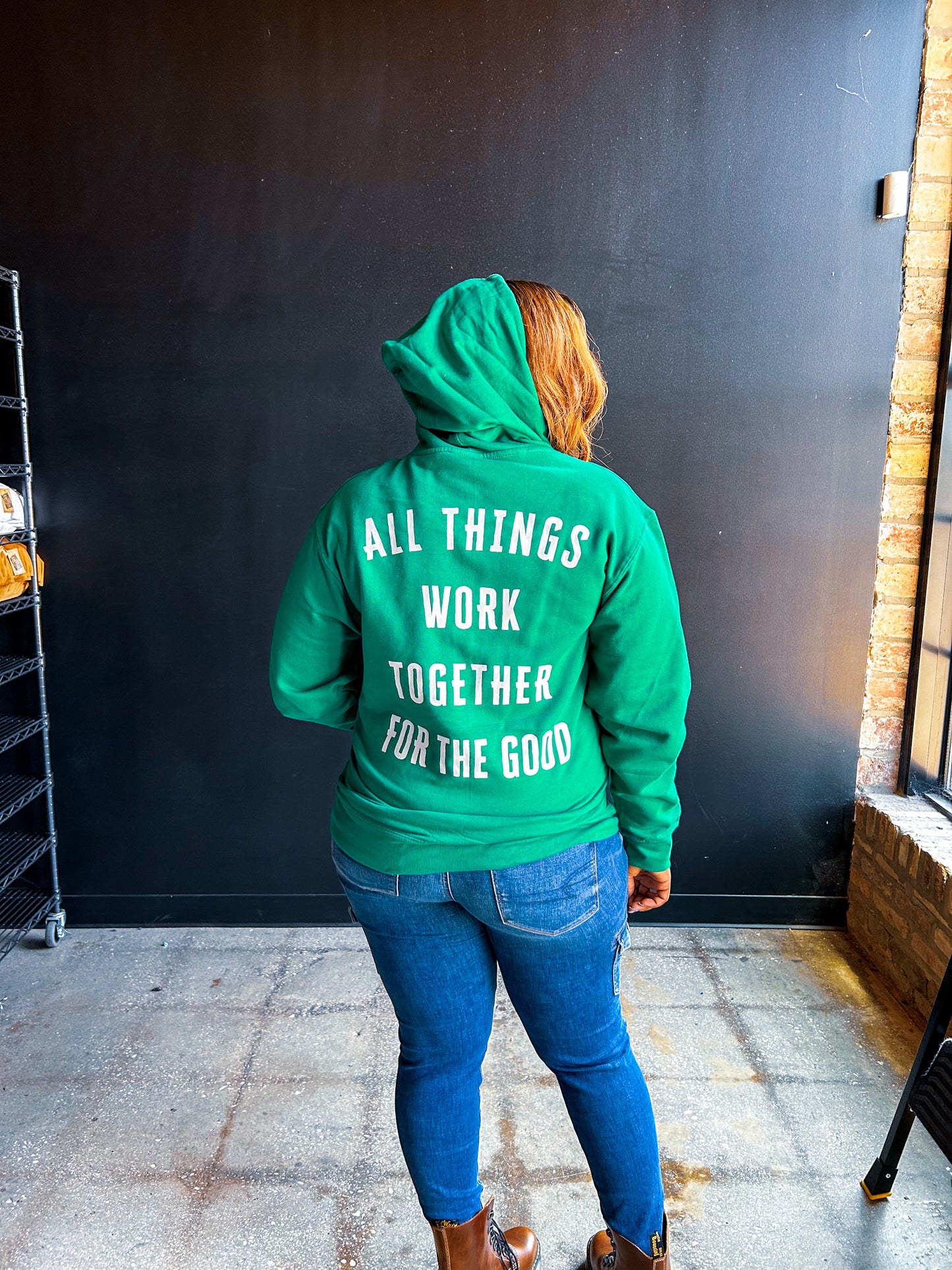 All Things Work Together Adult Box Hoodie