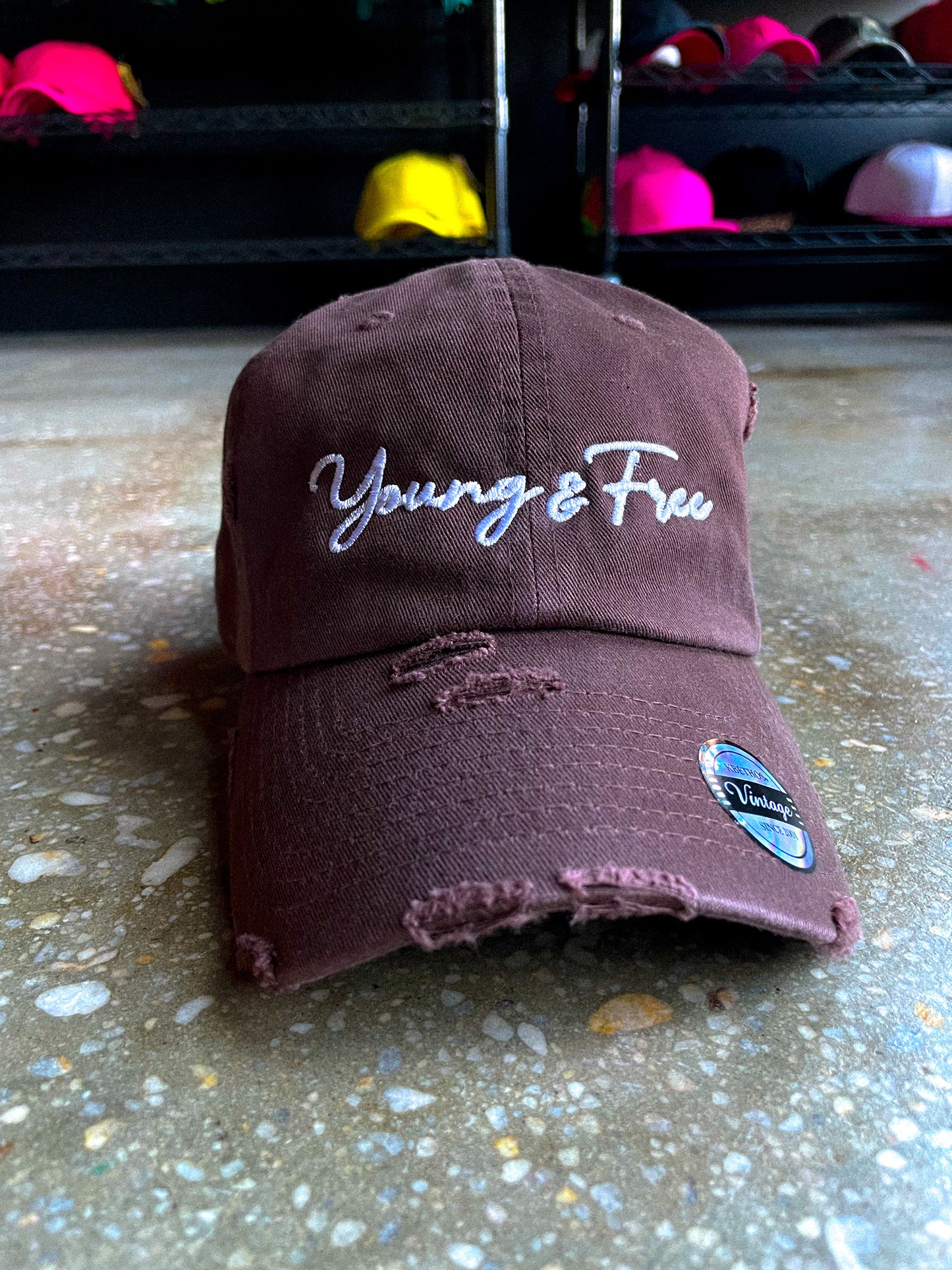 Young & Free Adult Hat (Distressed)