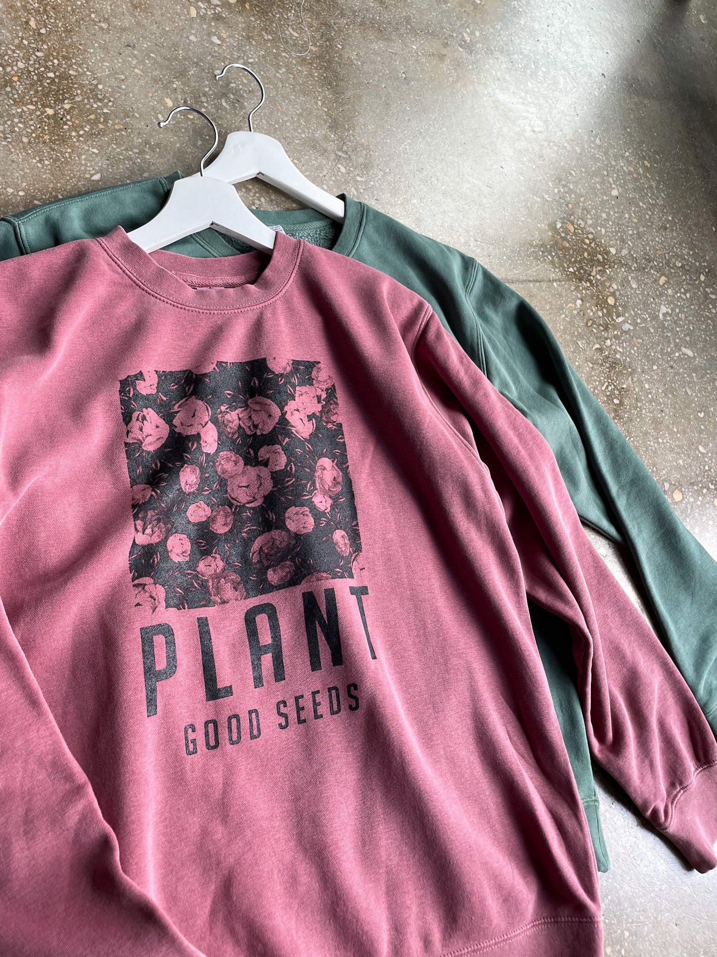 Plant Good Seeds Adult Drop Shoulder Sweatshirt