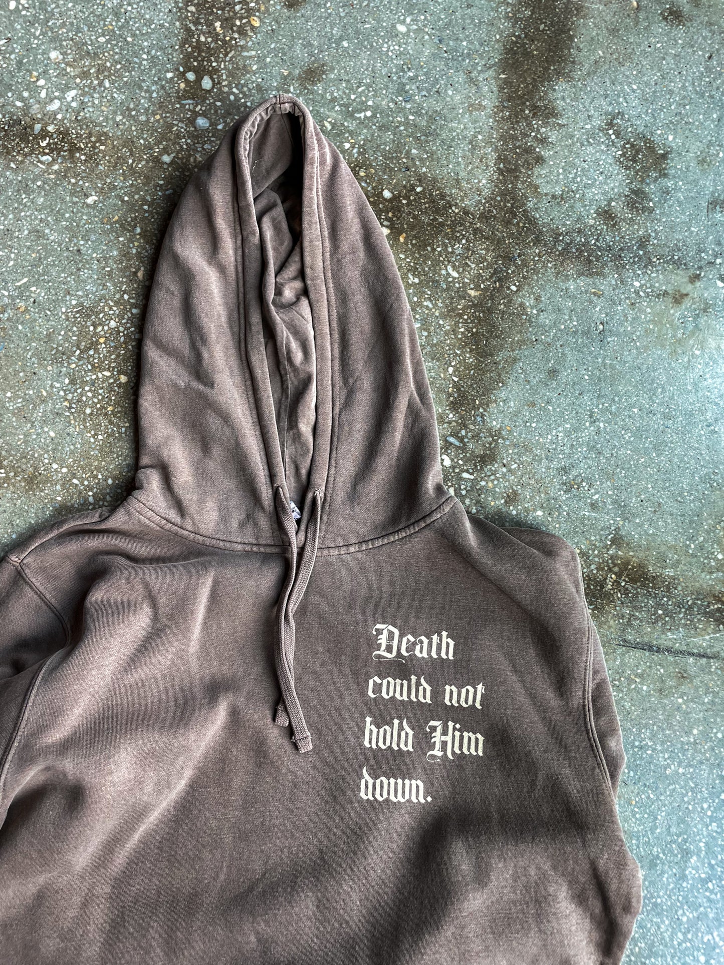 Death Could Not Hold Him Down Adult Box Hoodie