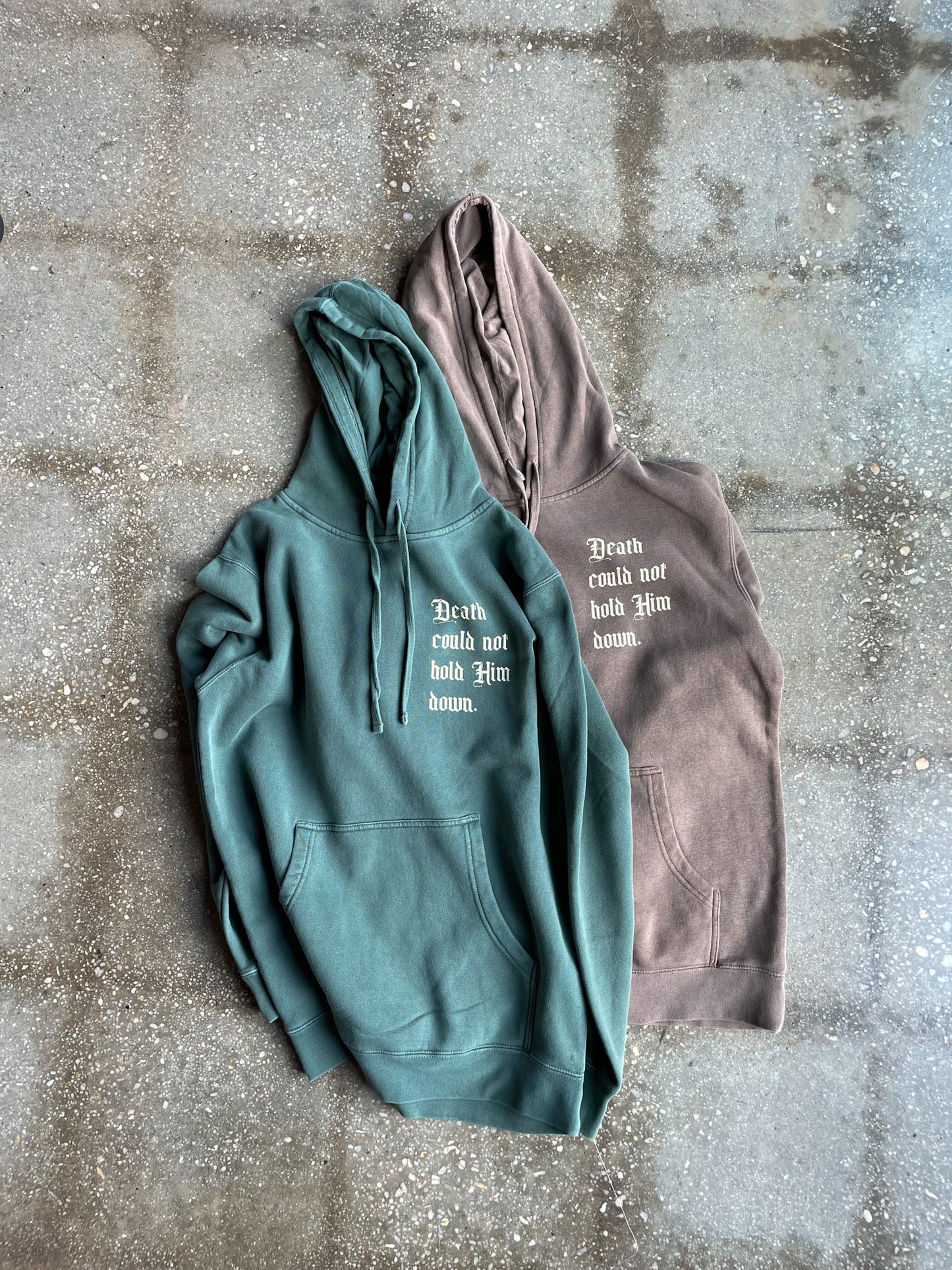 Death Could Not Hold Him Down Adult Box Hoodie