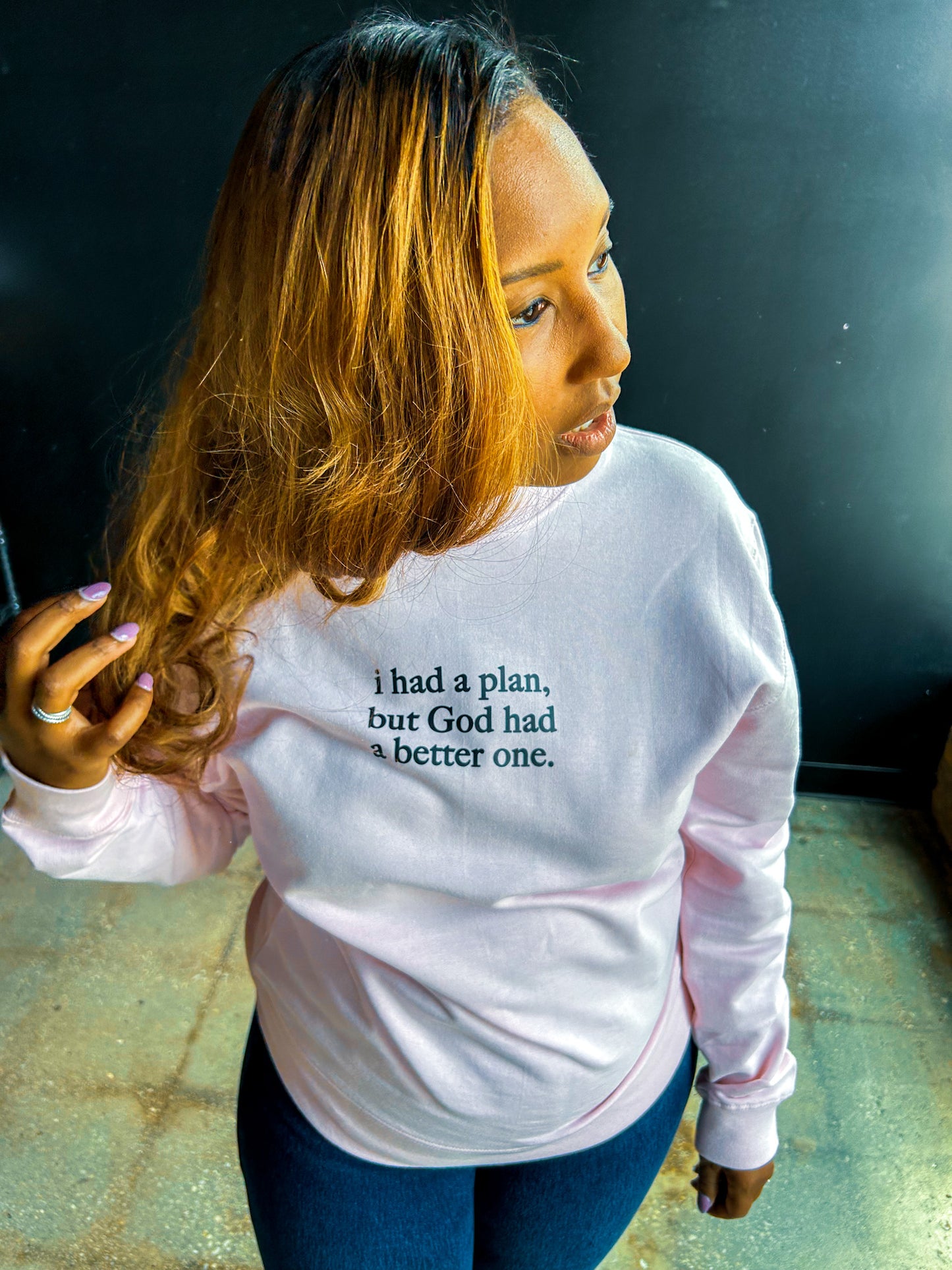 I Had A Plan Adult Drop Shoulder Sweatshirt