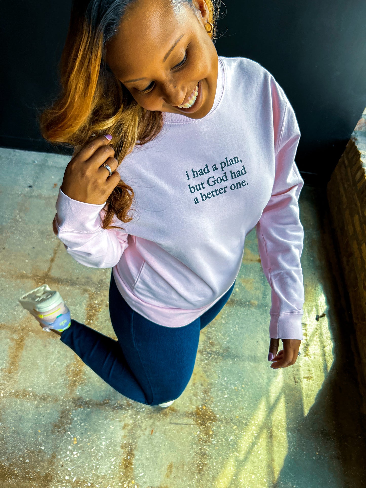 I Had A Plan Adult Drop Shoulder Sweatshirt
