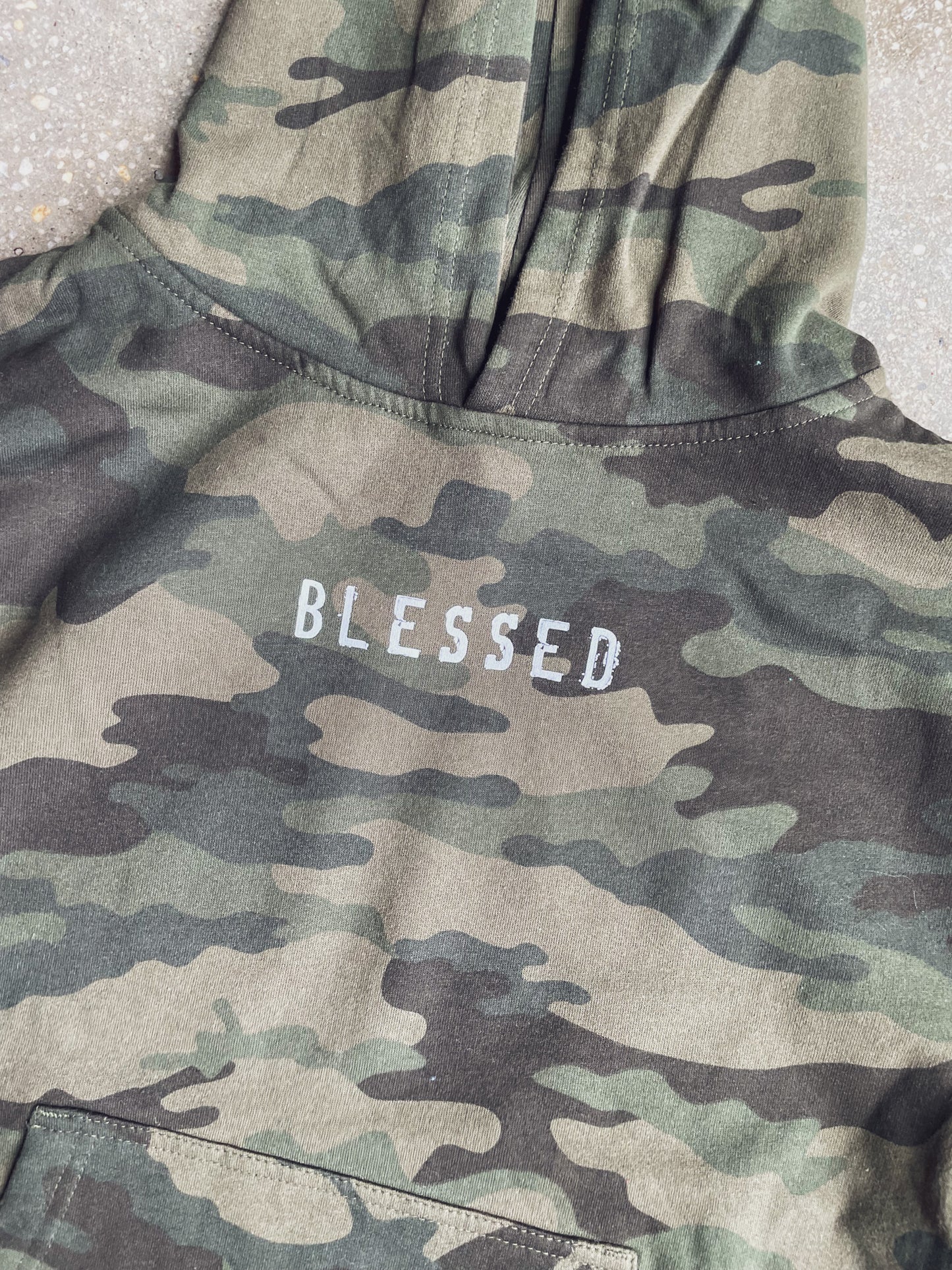 Grateful Thankful Blessed Kids Hoodie