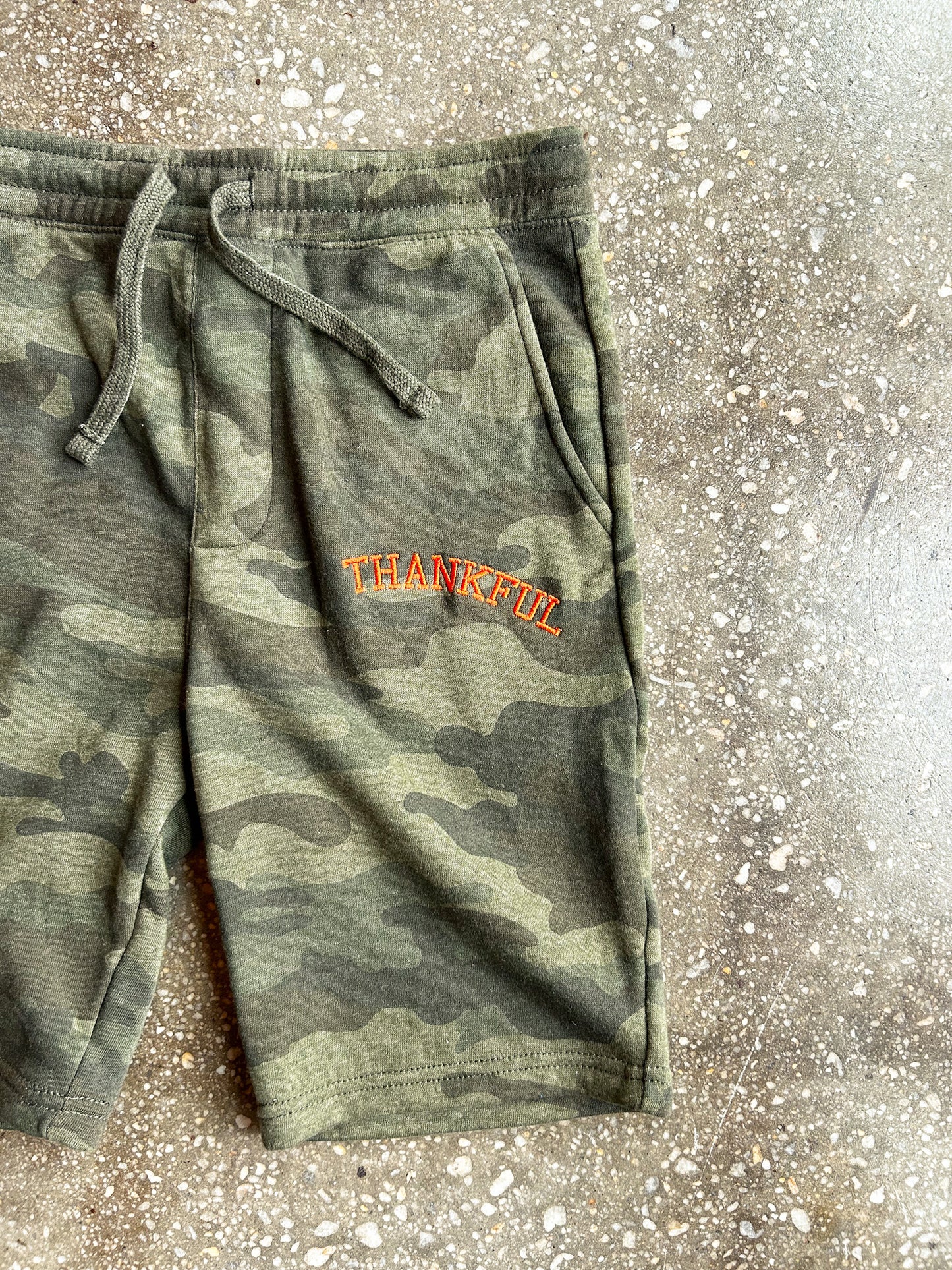 Thankful Embroidered Kids/Unisex Shorts