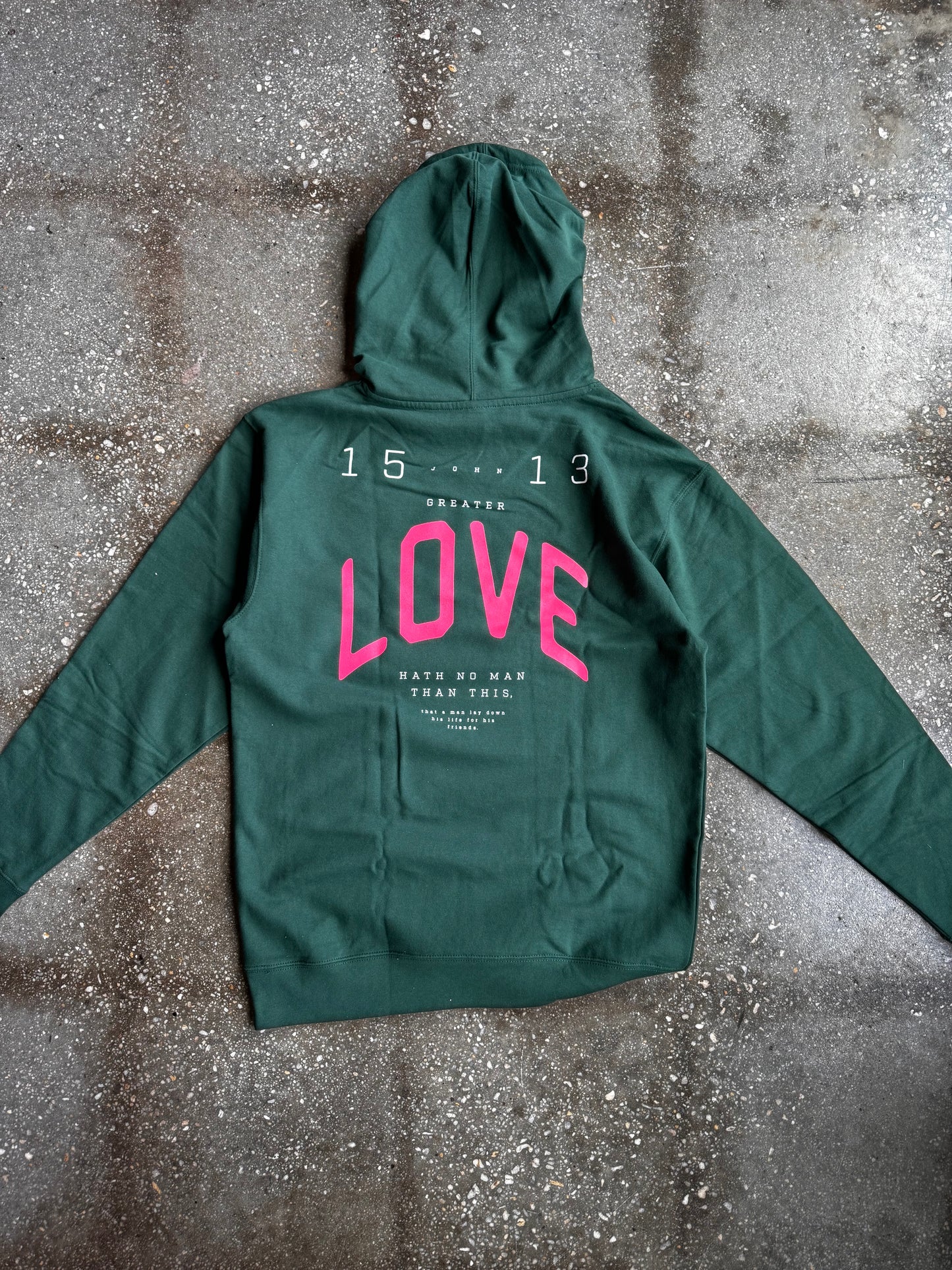 No Greater Love Adult Box Hoodie