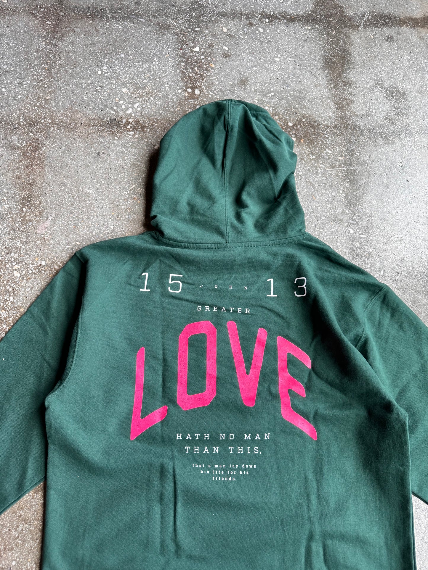 No Greater Love Adult Box Hoodie