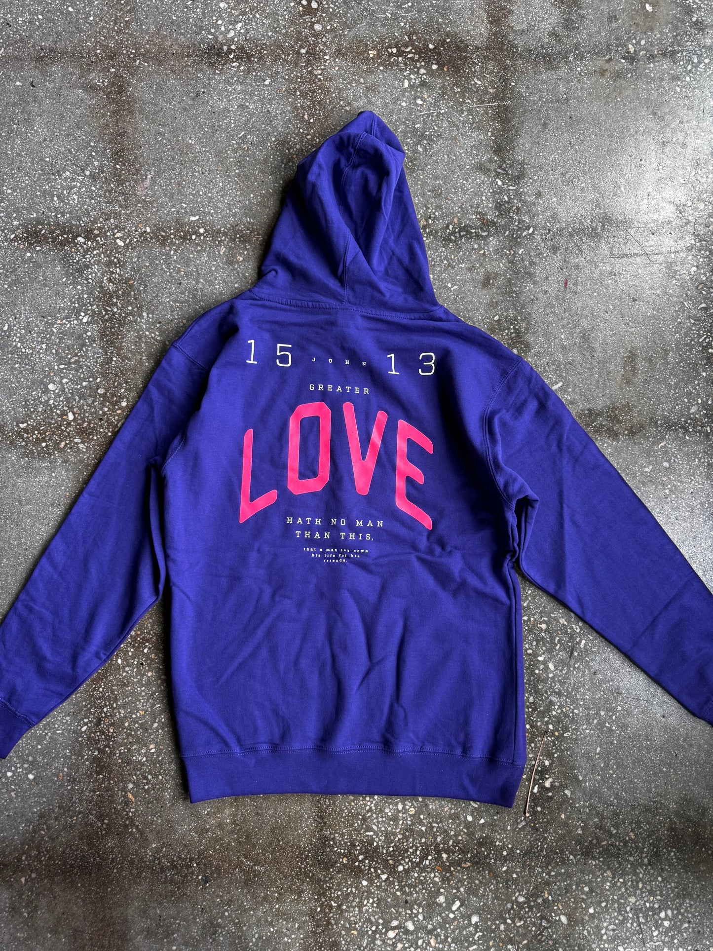 No Greater Love Adult Box Hoodie