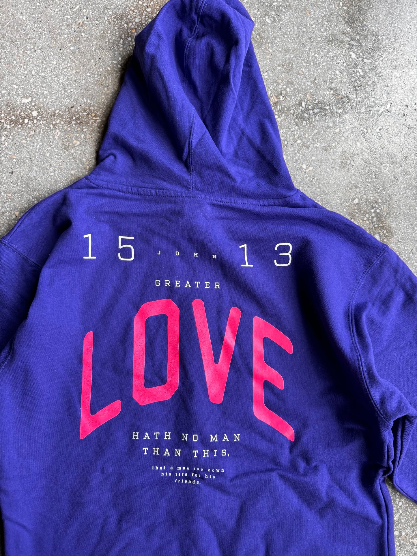 No Greater Love Adult Box Hoodie